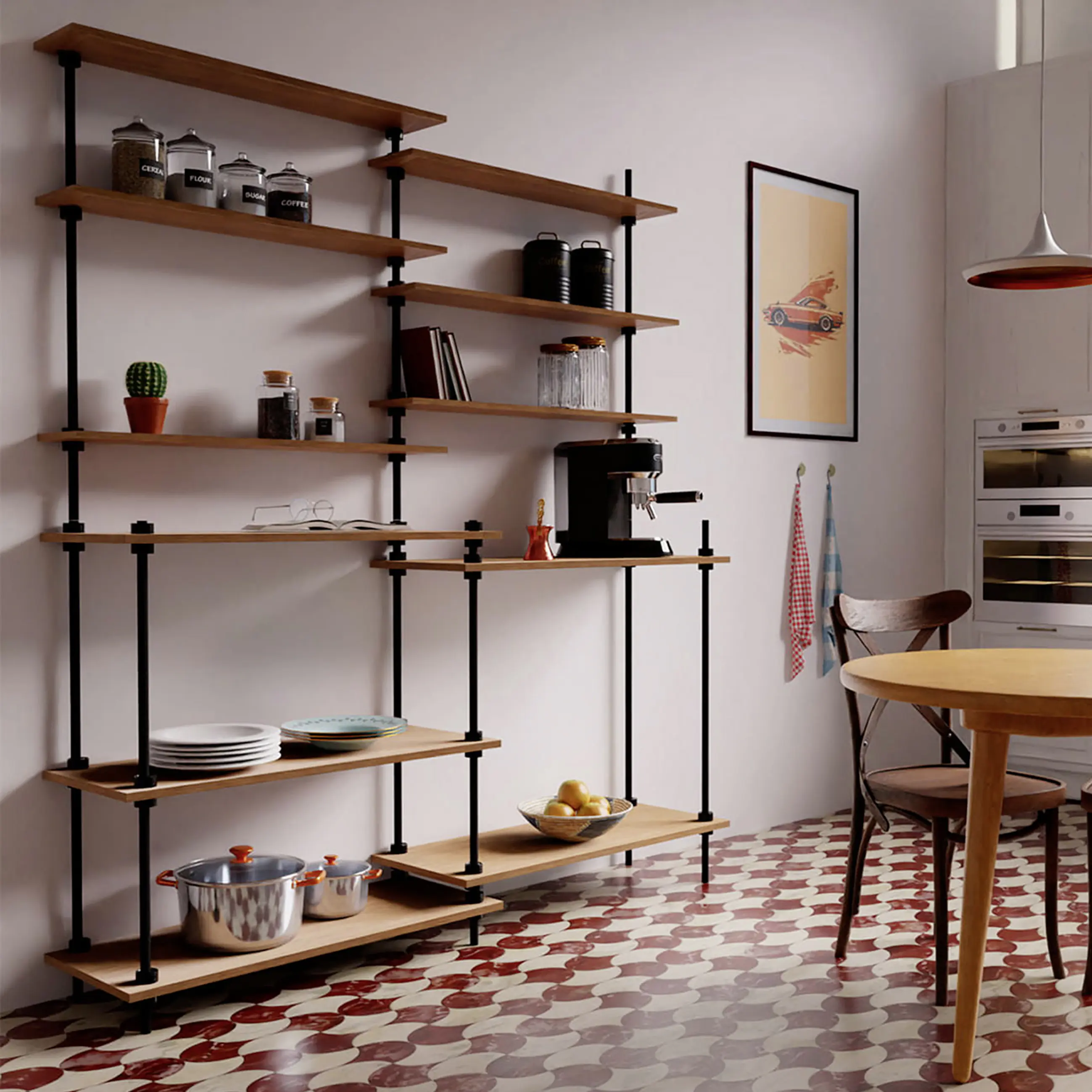 Ar Shelving Standregal-Set Deco Nebraska 185 x 160 cm 440 kg