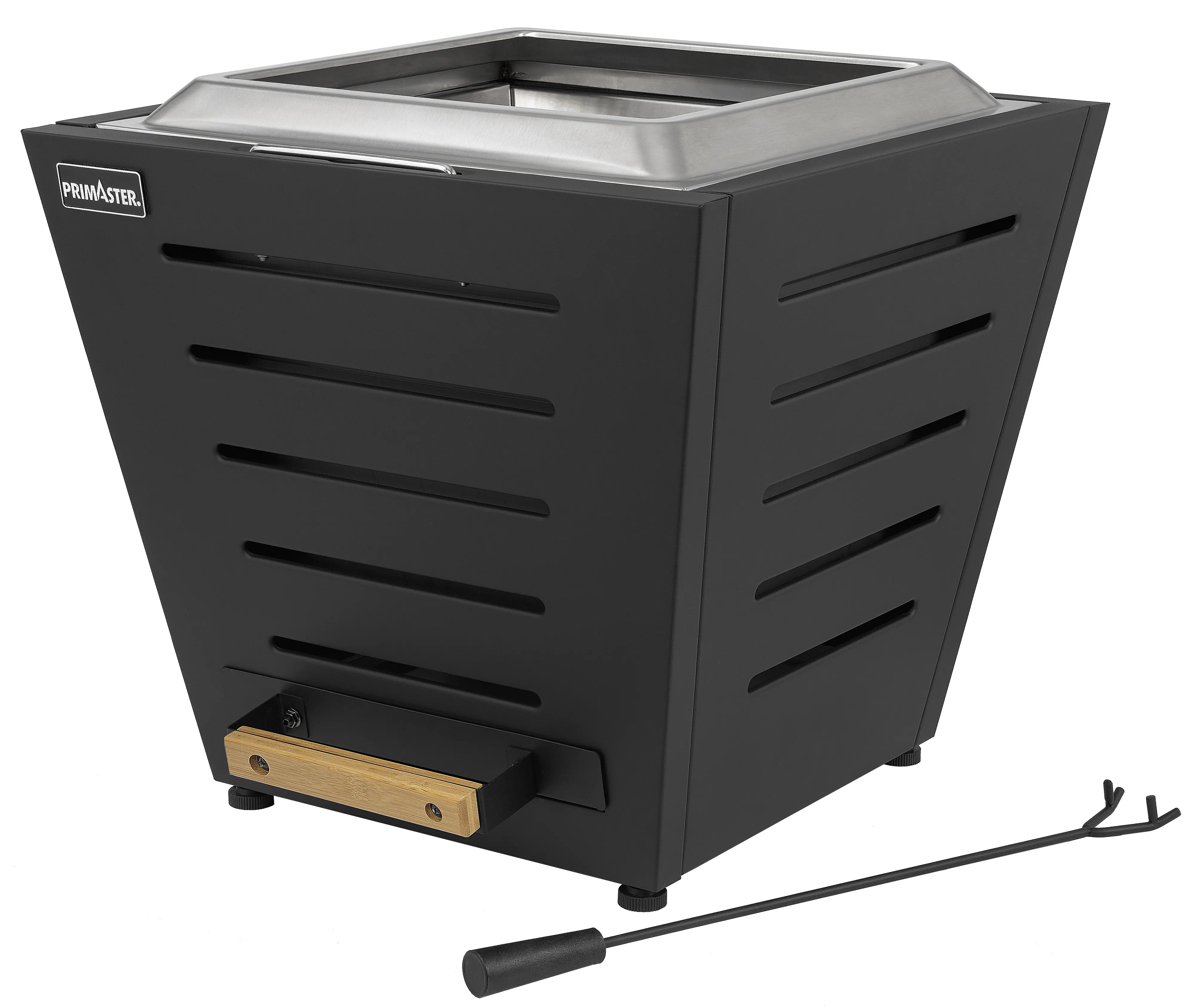 Primaster Feuerstelle Linden raucharm 51 x 51 cm schwarz