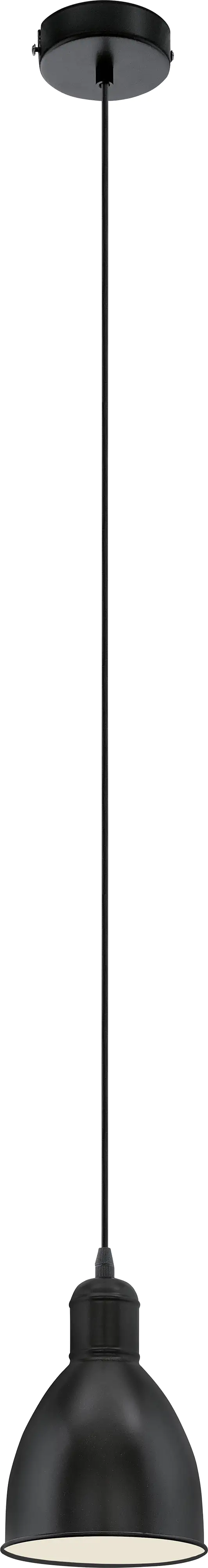 Eglo Pendelleuchte Priddy schwarz Ø 15,5 cm E27 Eglo Pendelleuchte Priddy schwarz Ø 15,5 cm E27
