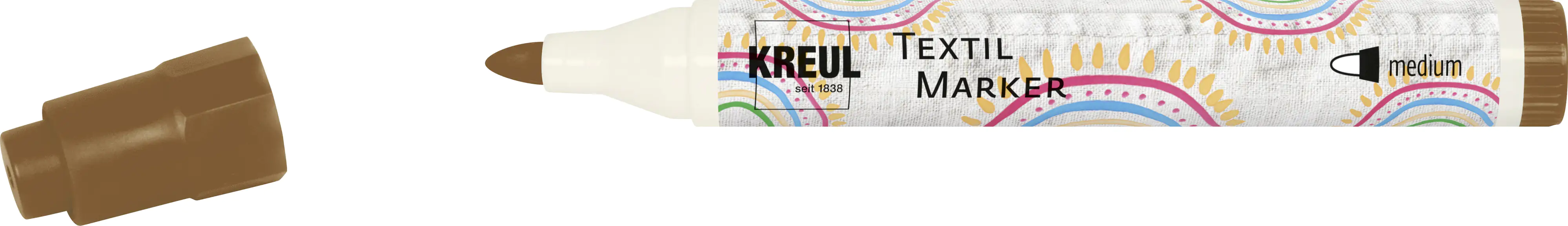 Kreul Javana texi mäx Sunny Stoffmalfarbe fine helle Stoffe medium braun