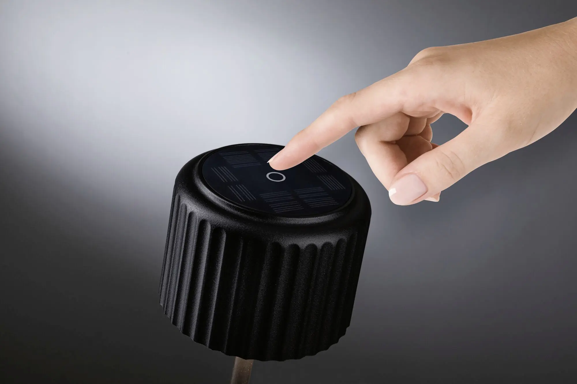 Paulmann Solar-Akku-Tischleuchte Else schwarz 30,5 cm warmweiß 