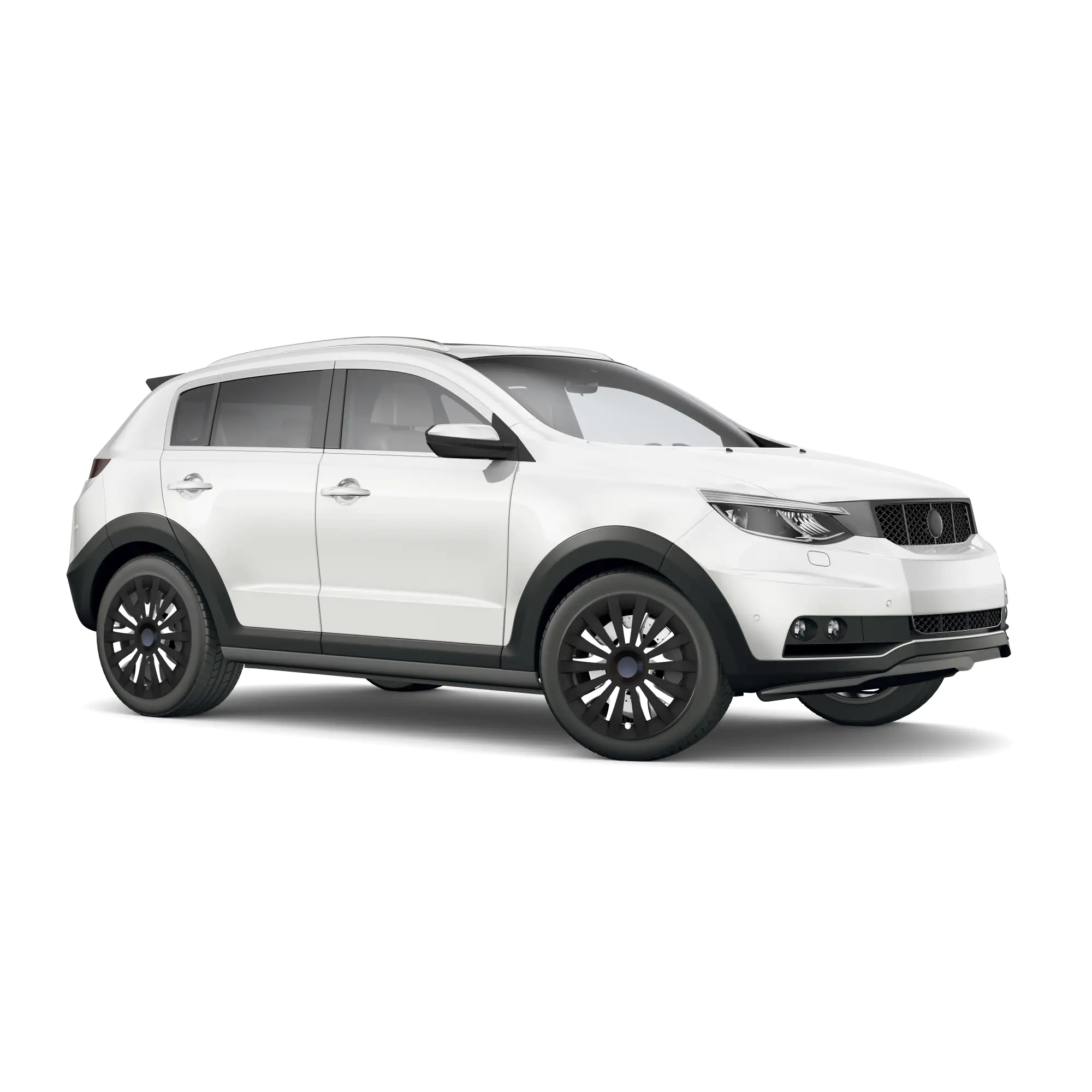 Cartrend Radzierblende Meridian 35 cm (14 Zoll) schwarz 4 stück