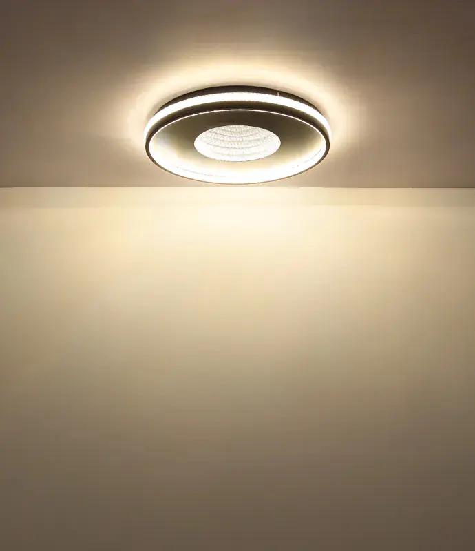 Globo Deckenleuchte Shirley 50,5 x 6,5 cm Ø x H schwarz CCT