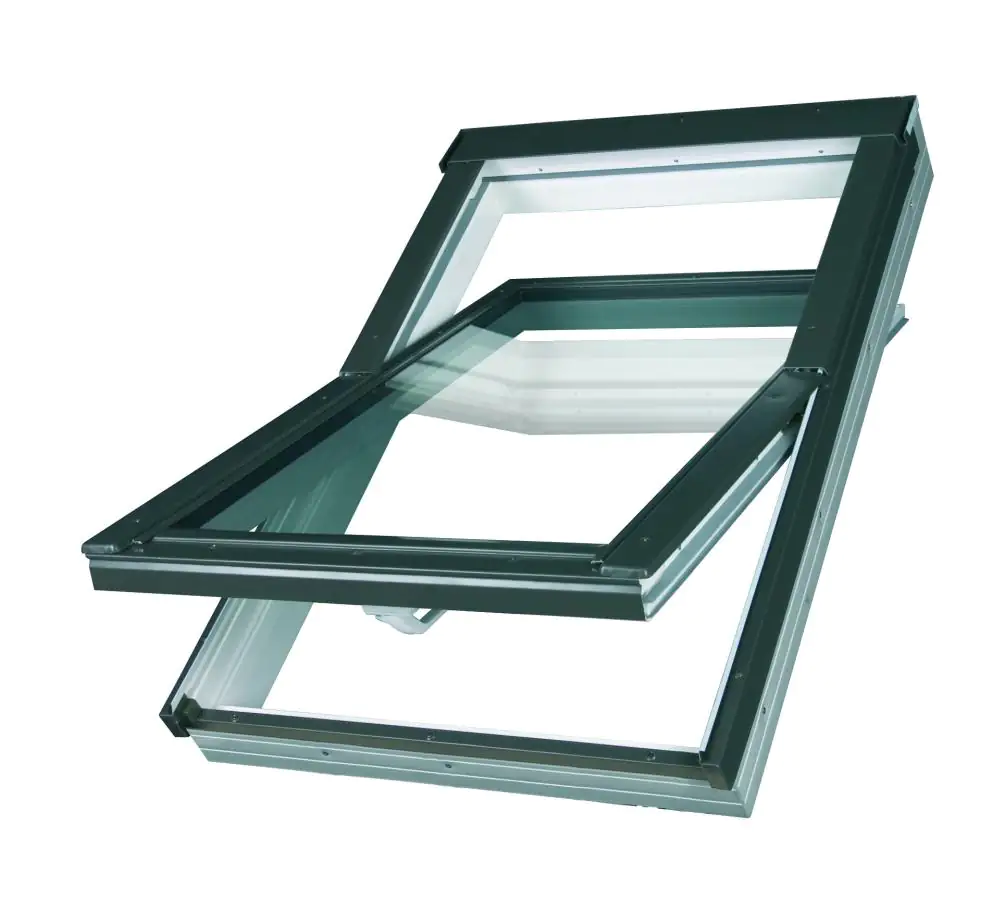 OptiLight Dachfenster TLP 01 55 x 78 cm Kunststoff weiß Blech grau 873701 OptiLight Dachfenster TLP 01 55 x 78 cm Kunststoff weiß Blech grau 873701