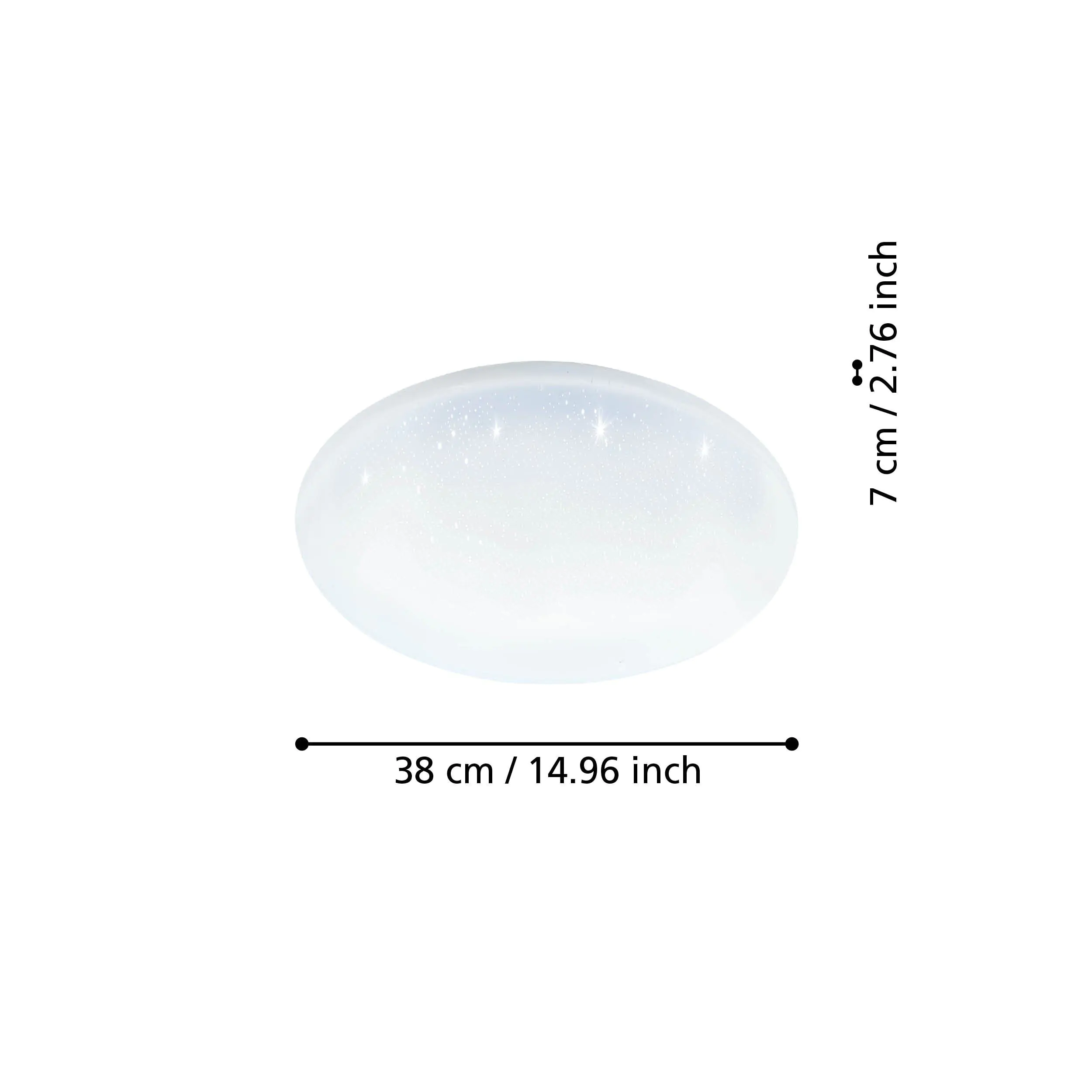 Eglo Connect LED Deckenleuchte Totari-Z weiß Ø 38 cm Kristalleffekt dimmbar Eglo Connect LED Deckenleuchte Totari-Z weiß Ø 38 cm Kristalleffekt dimmbar