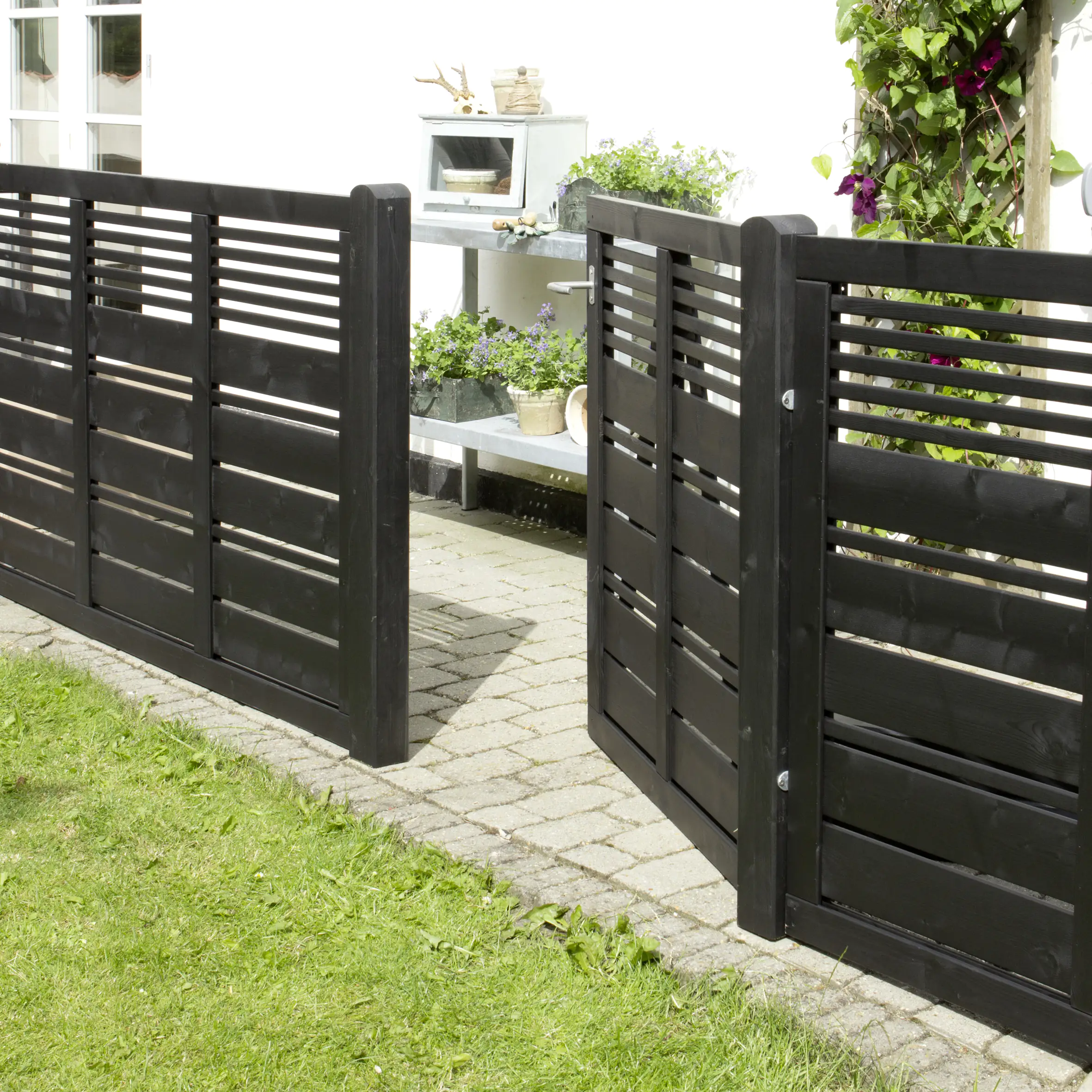 Plus Einzeltor Silence 100 x 110 cm schwarz Plus Einzeltor Silence 100 x 110 cm schwarz