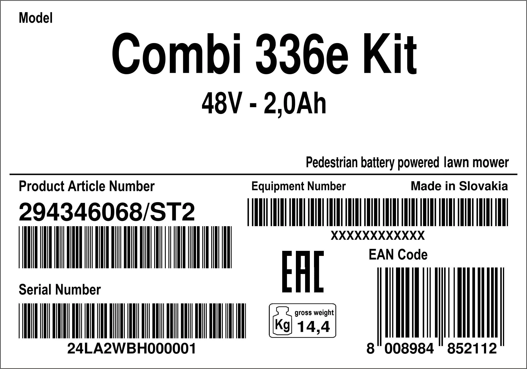 Stiga Akku Rasenmäher COMBI 336e 48 V, 34 cm Schnittbreite Stiga Akku Rasenmäher COMBI 336e 48 V, 34 cm Schnittbreite