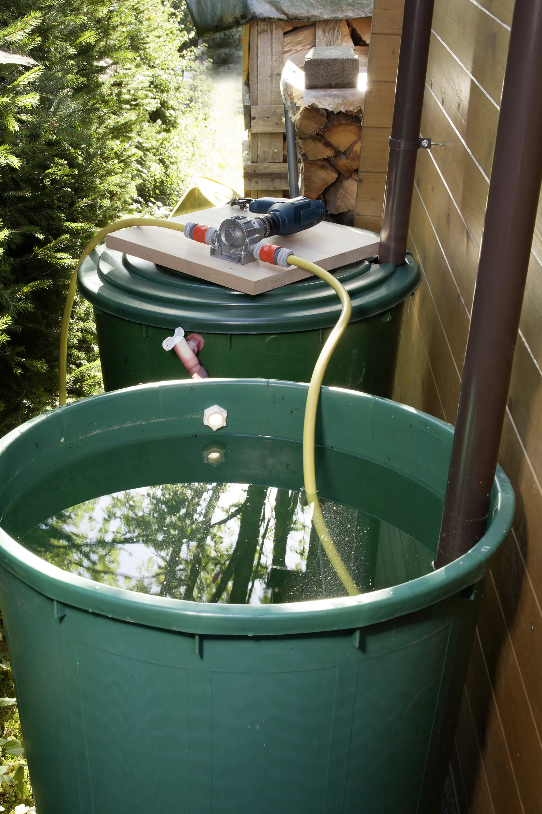 Wolfcraft Bohrmaschinen-Pumpe 3000 l/h Metallgehäuse