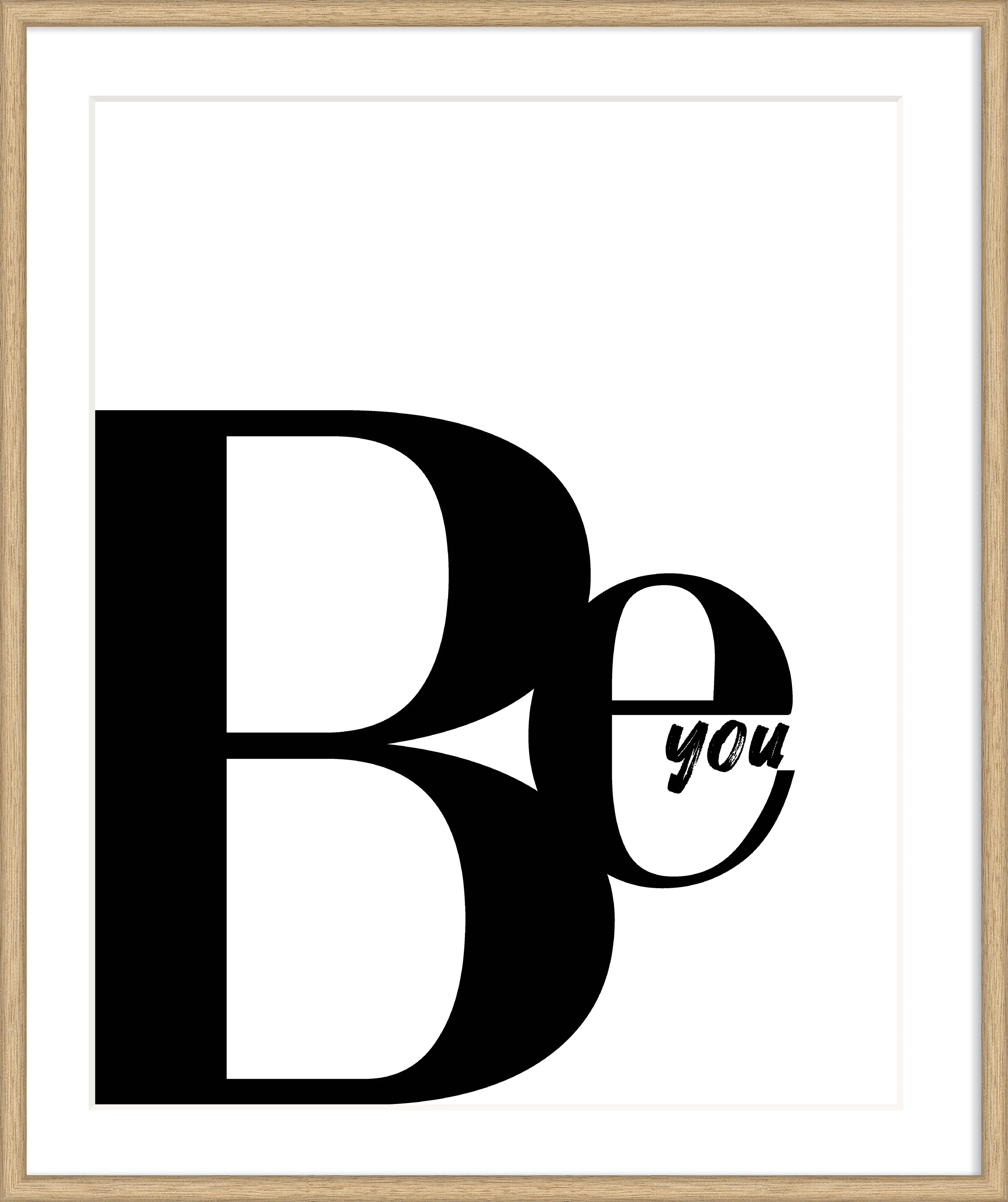 Kunststoff Bilderrahmen Design Frames buche, 50 x 60 cm