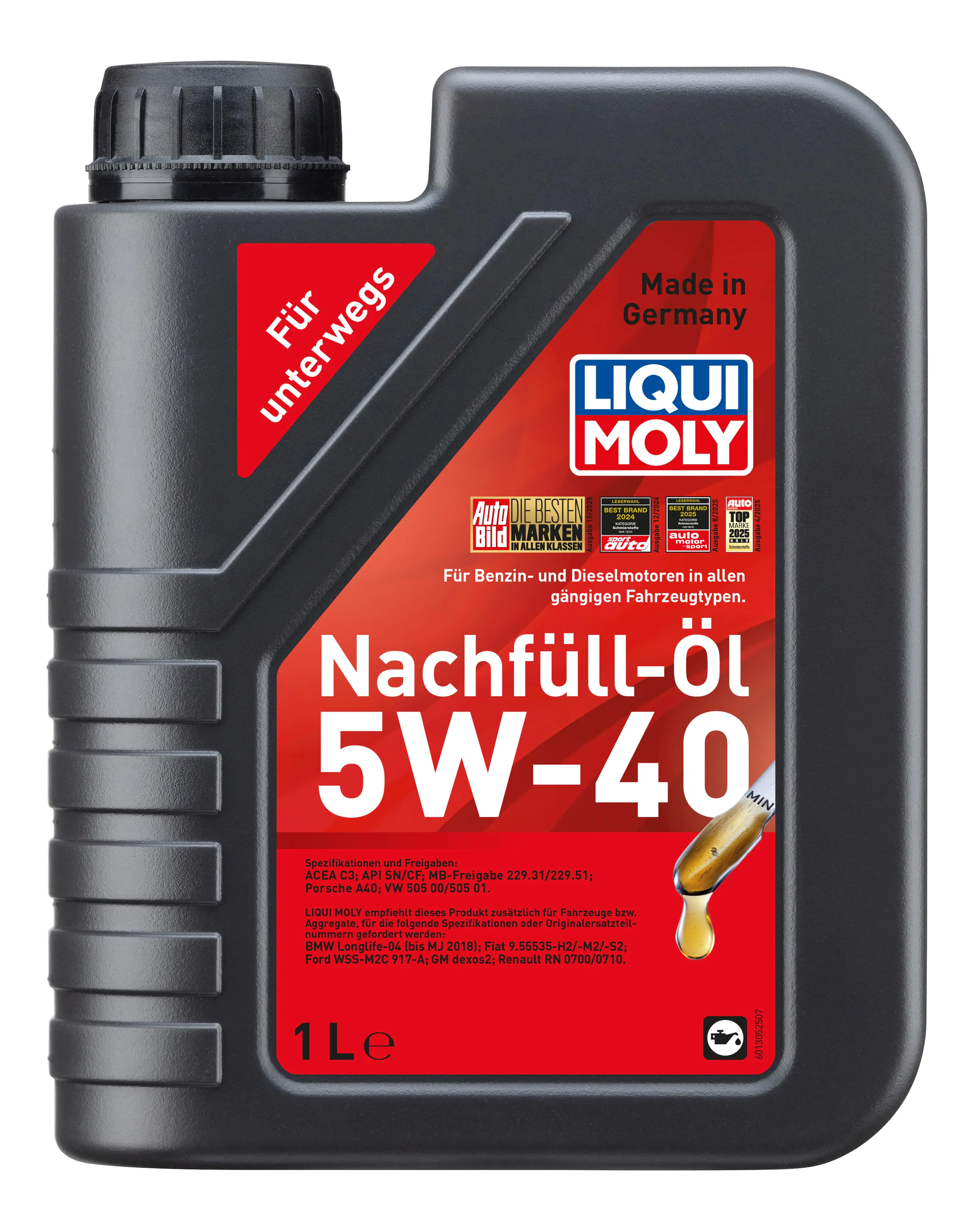 Liqui Moly Motoröl 5W-40 Nachfüll-Öl 1 L