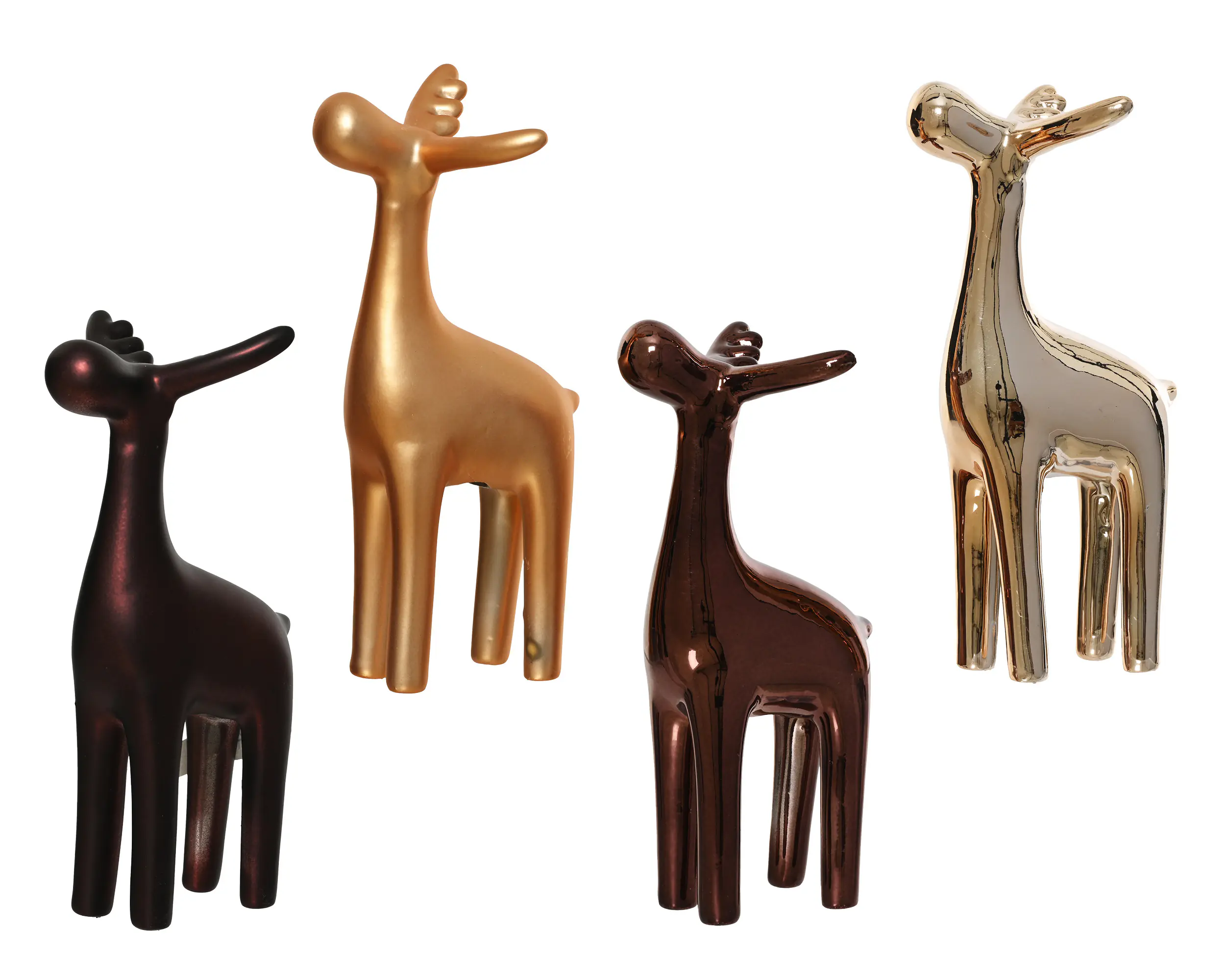 Dekofigur Hirsch Porzellan 17 x 8 cm