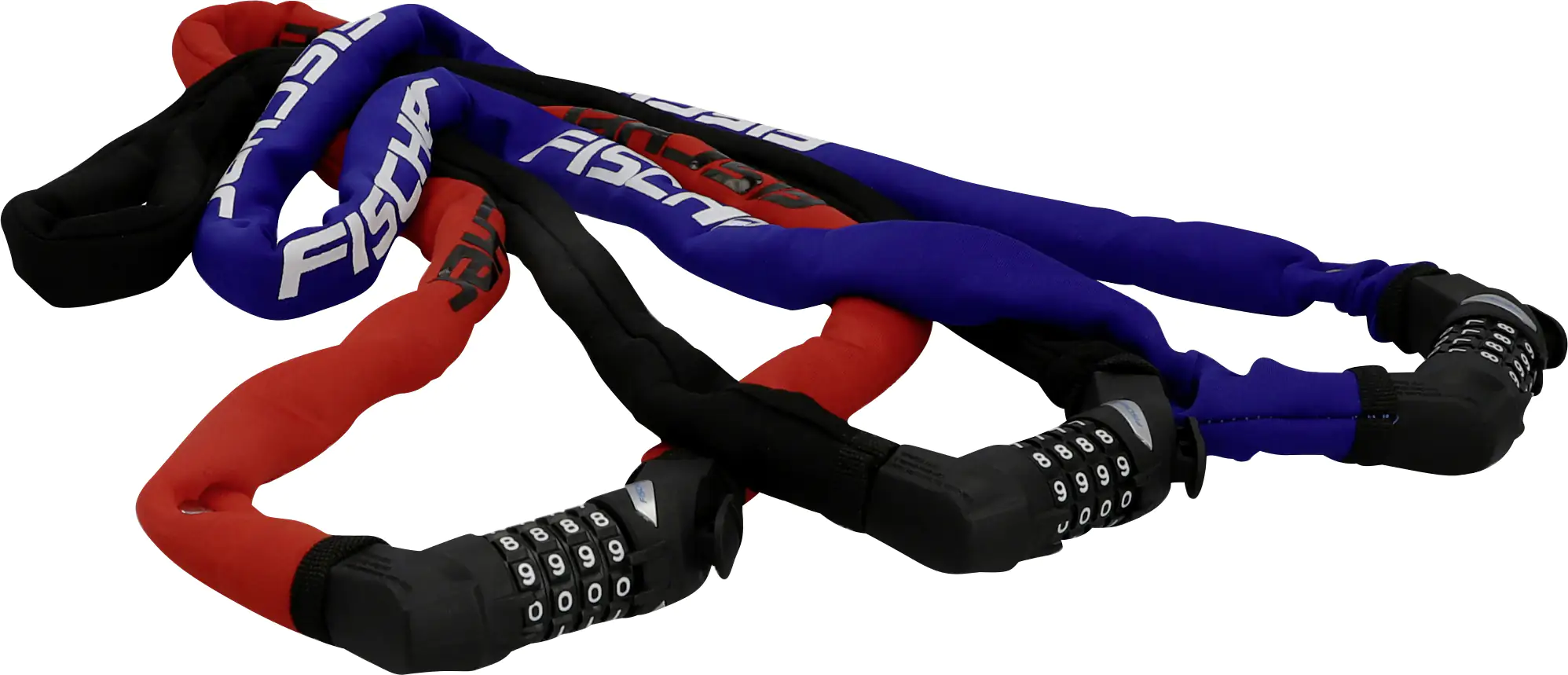 Fischer Kettenschloss Neopren Zahlen L 1300mm Ø 6mm Fischer Kettenschloss Neopren Zahlen L 1300mm Ø 6mm