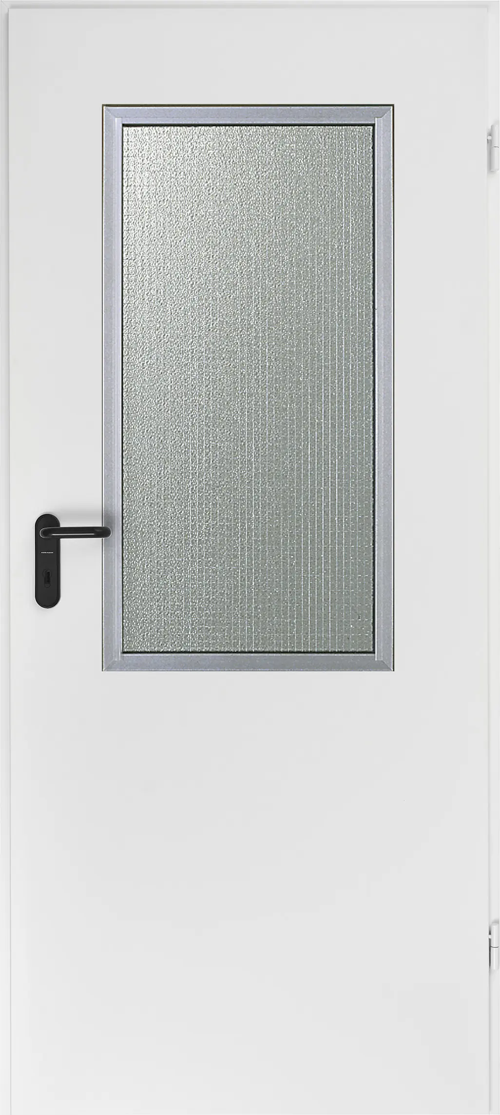 Hörmann Innentür ZK mit Lichtausschnitt inkl. Drückergarnitur verkehrsweiß 87,5 x 200 cm DIN rechts