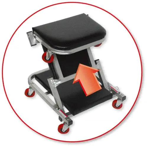 TrendLine Werkstatt-Rollliege und -Sitz 102 x 40 x 12 cm