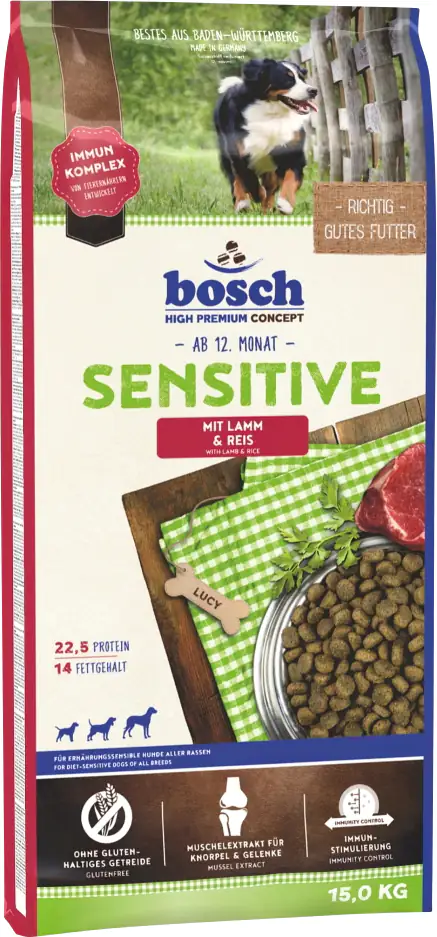 Bosch Sensitive Lamm & Reis 15 kg Bosch Sensitive Lamm & Reis 15 kg