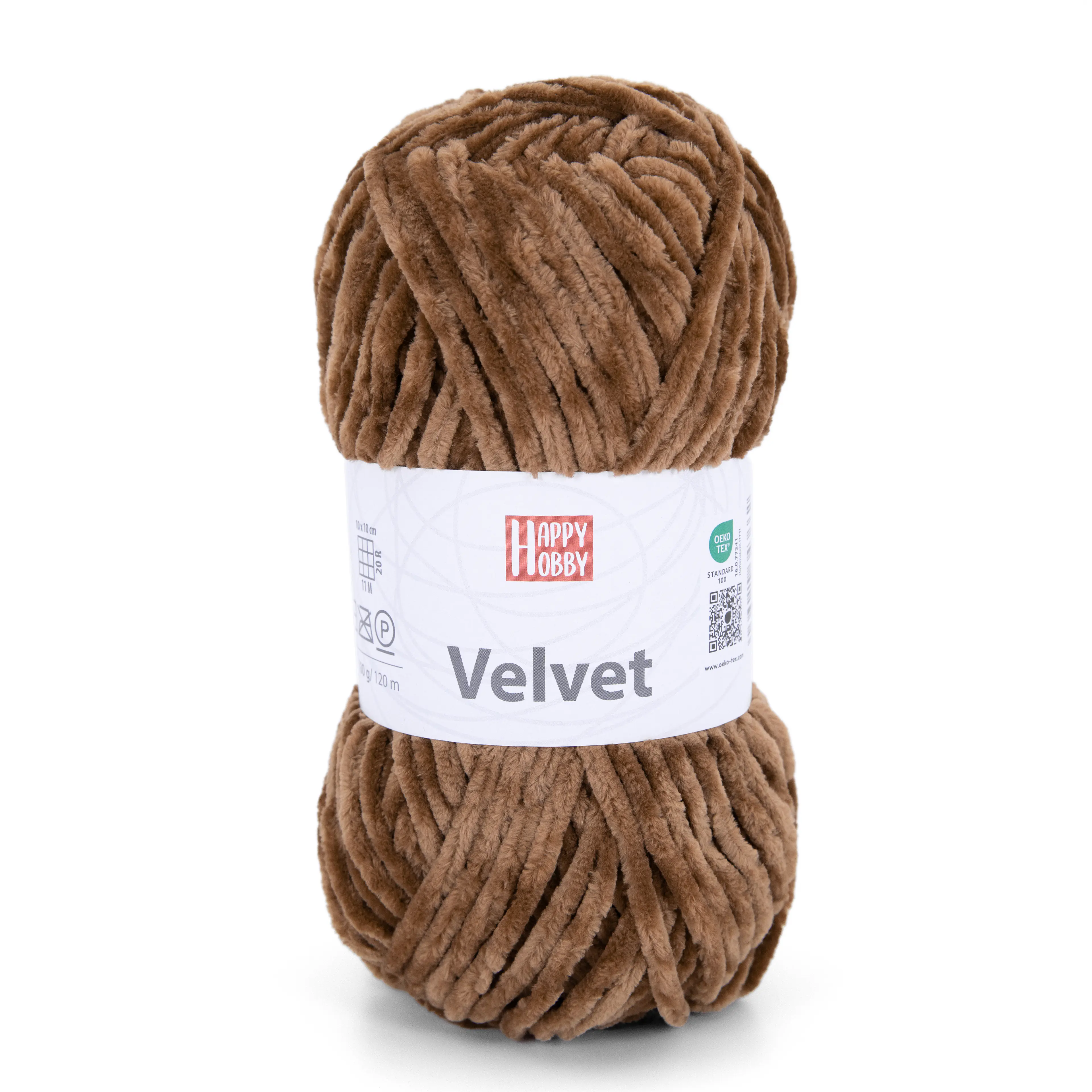 Happy Hobby Wolle Velvet 100 g braun 