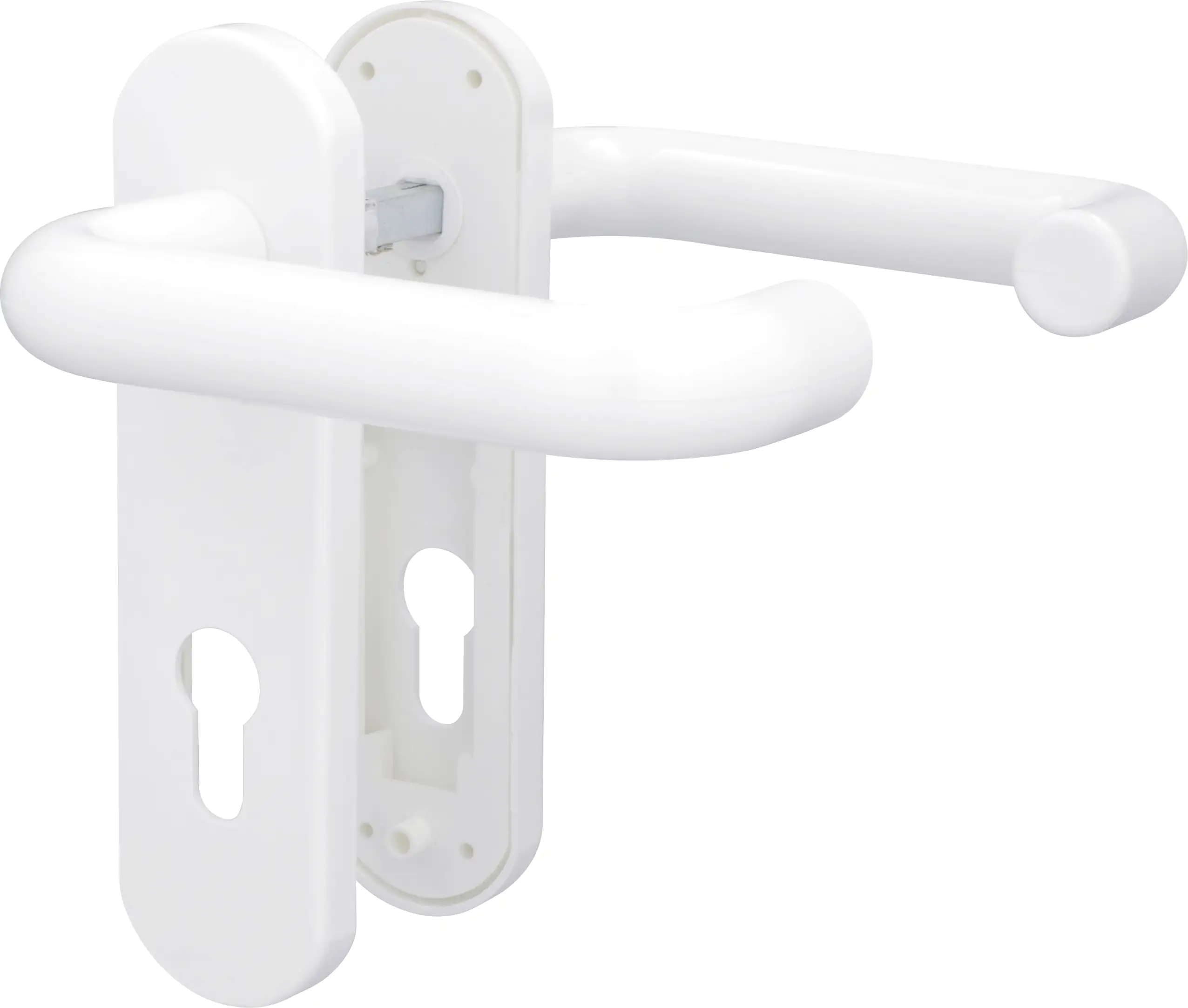 Alpertec PZ-Kurzschildgarnitur Nylon Kunststoff weiß abgerundet Alpertec PZ-Kurzschildgarnitur Nylon Kunststoff weiß abgerundet