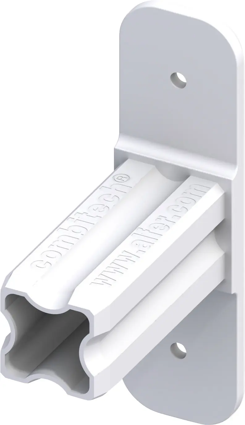 alfer Flansch-Verbinder, 1 Zapfen 23.5 mm 23.5 mm Kunststoff glatt weiss alfer Flansch-Verbinder, 1 Zapfen 23.5 mm 23.5 mm Kunststoff glatt weiss