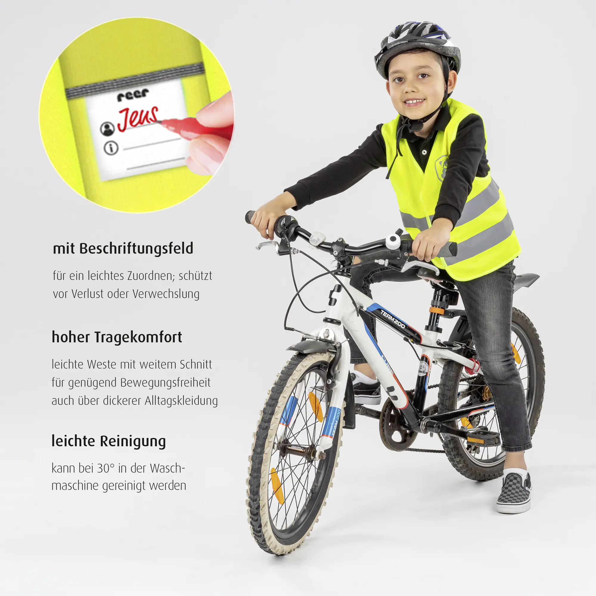 Reer Kinder-Warnweste MyBuddyGuard Größe S (ca. 49 x 47 cm) Reer Kinder-Warnweste MyBuddyGuard Größe S (ca. 49 x 47 cm)