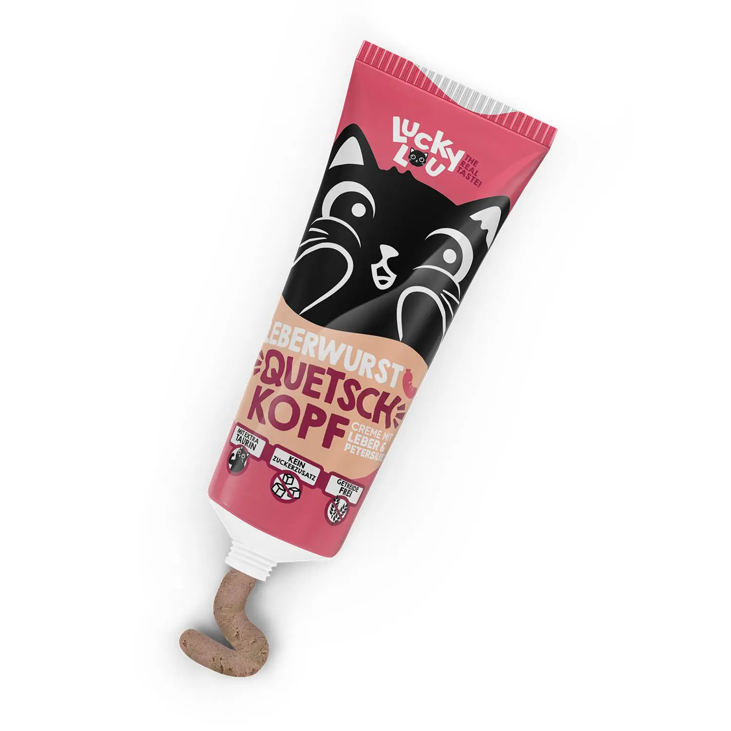 Lucky Lou Quetschkopf Katzensnack getreidefrei 75 g Leberwurst