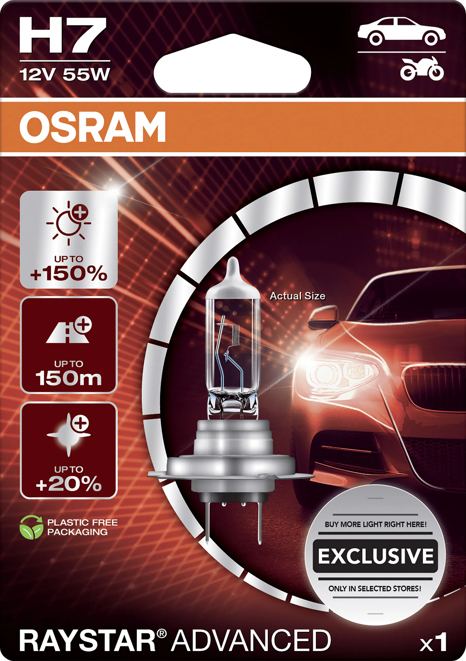 Osram Scheinwerferlampe H7 Raystar Advanced 2.0 Osram Scheinwerferlampe H7 Raystar Advanced 2.0