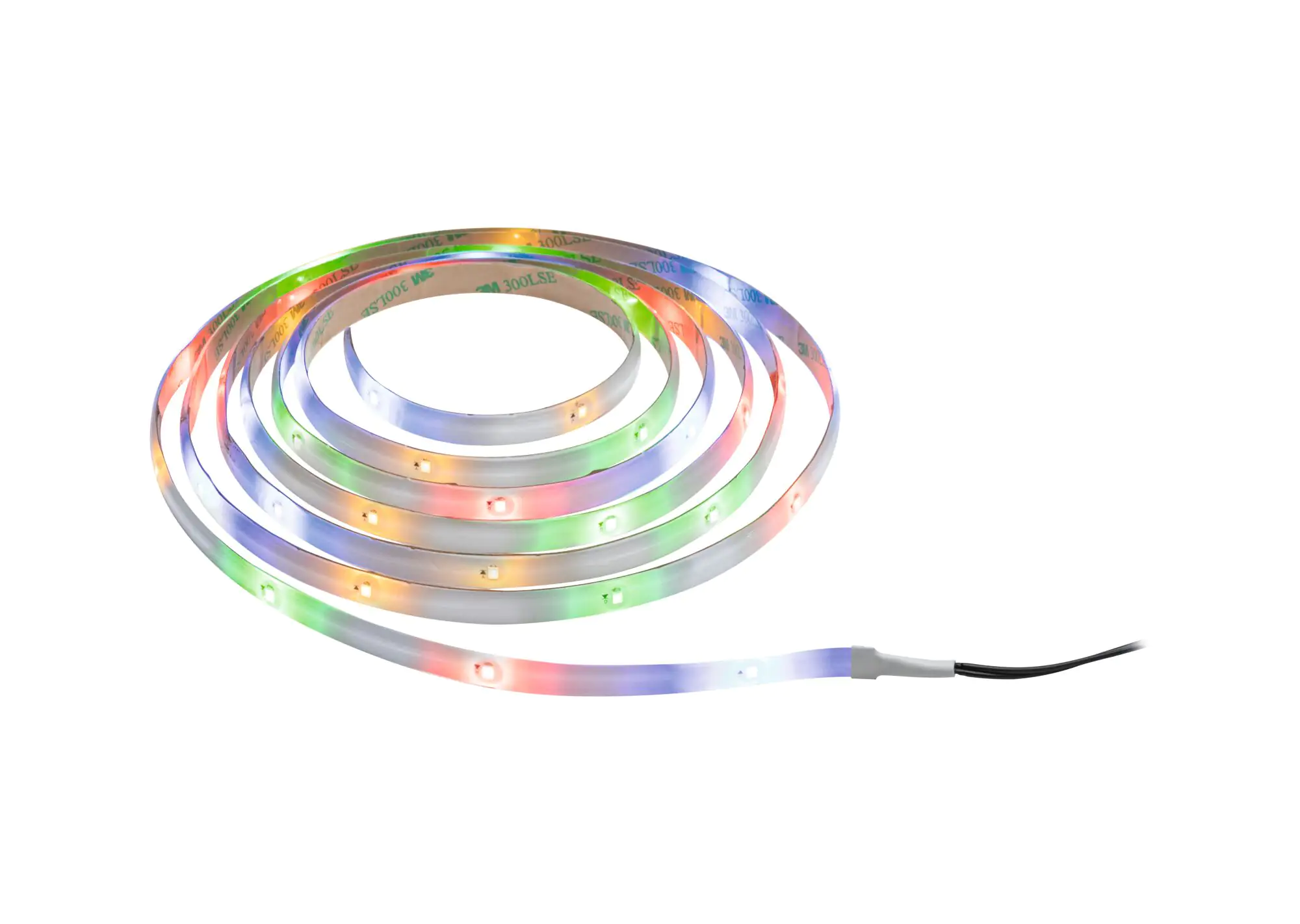 4000870788974_2 Paulmann LED-Stripe Solar 3 m Dämmerungssensor Akku schwarz kürzbar RGB