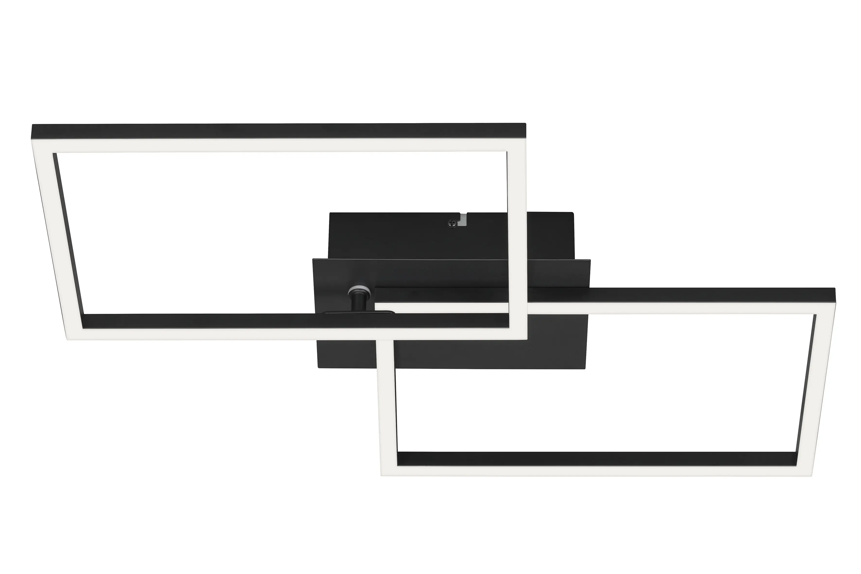 Briloner LED-Deckenleuchte Frame 50 x 39 cm schwarz dimmbar warmweiß