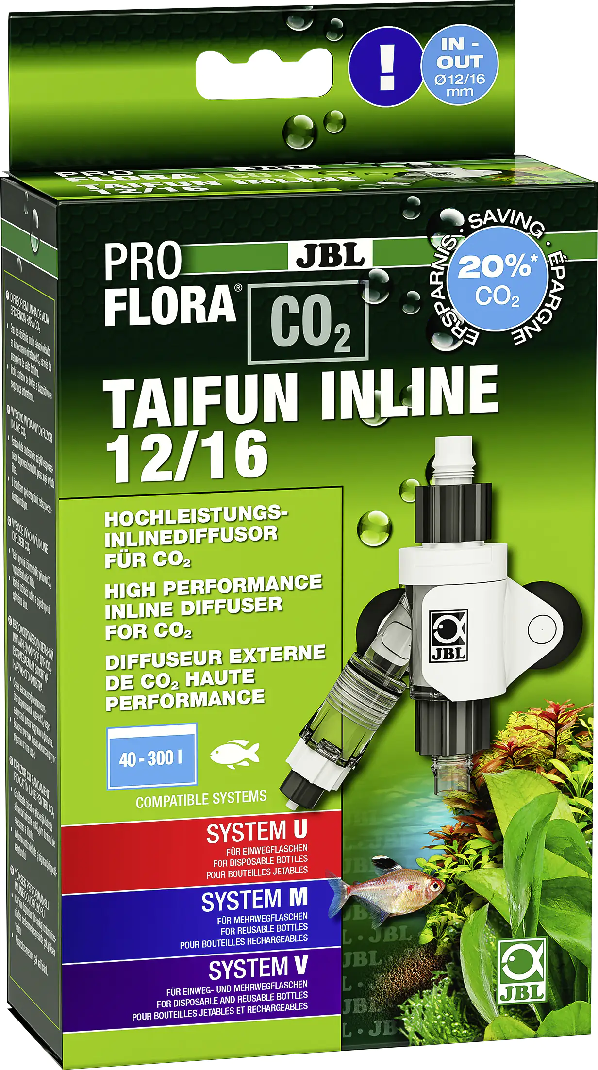 JBL Proflora Taifun Inline CO2 Diffusor 12/16