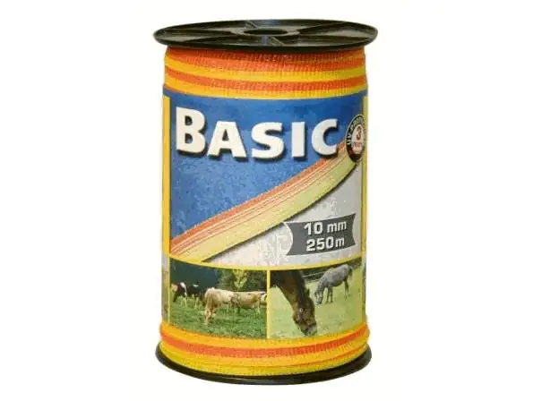 Kerbl Weideband 250 m / 10 mm Basic Classe Edelstahlleiter