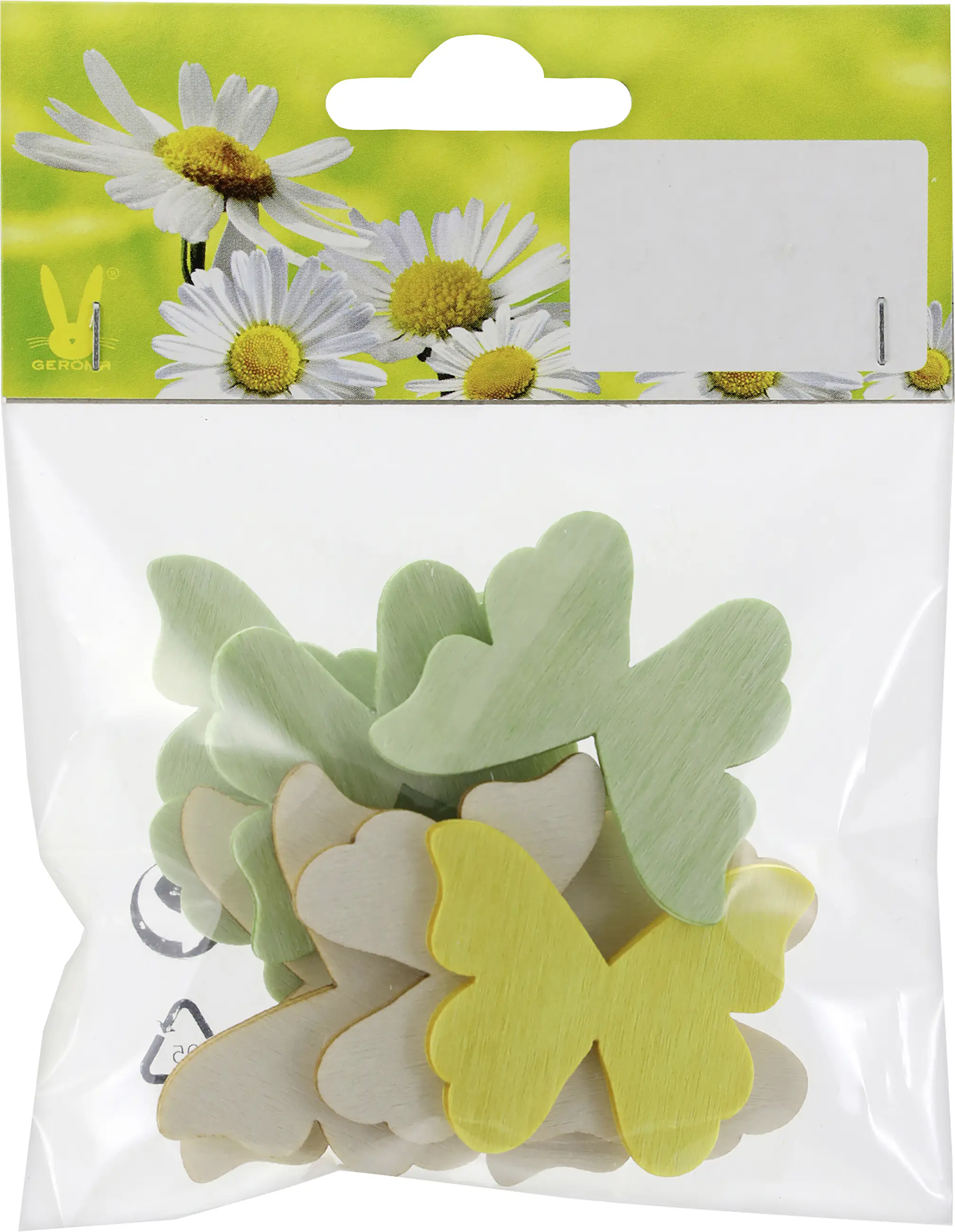 Steudeko Schmetterling Holz 4 x 3,5 cm 12 Stück bunt 