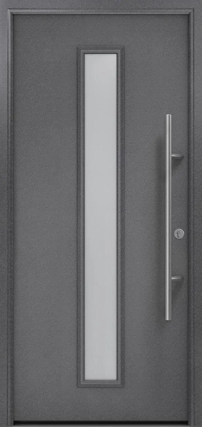 EcoStar Haustür ISOPRO Secur IPS 020 RC2 anthrazit metallic 110 x 210 cm