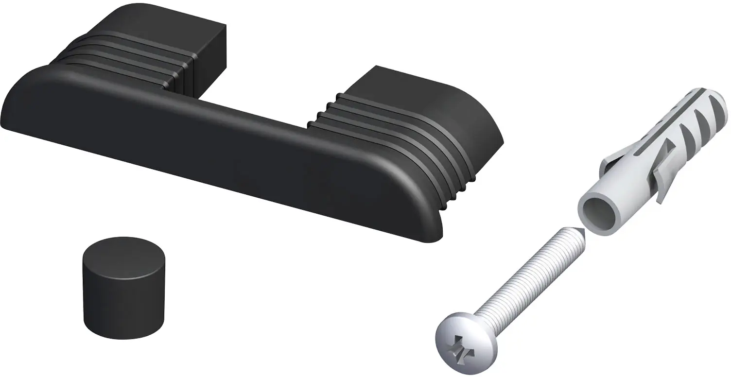 coaxis®-Wand-Befestigungs-Set, PVC (Kunststoff)