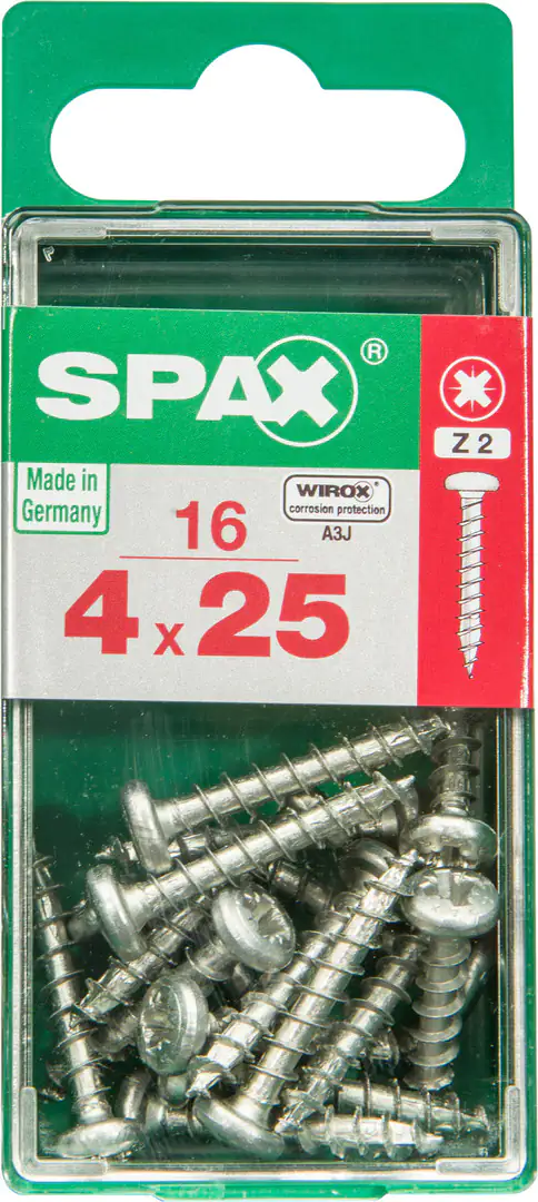 Spax Universalschrauben 4.0 x 25 mm TX 20 - 16 Stk.