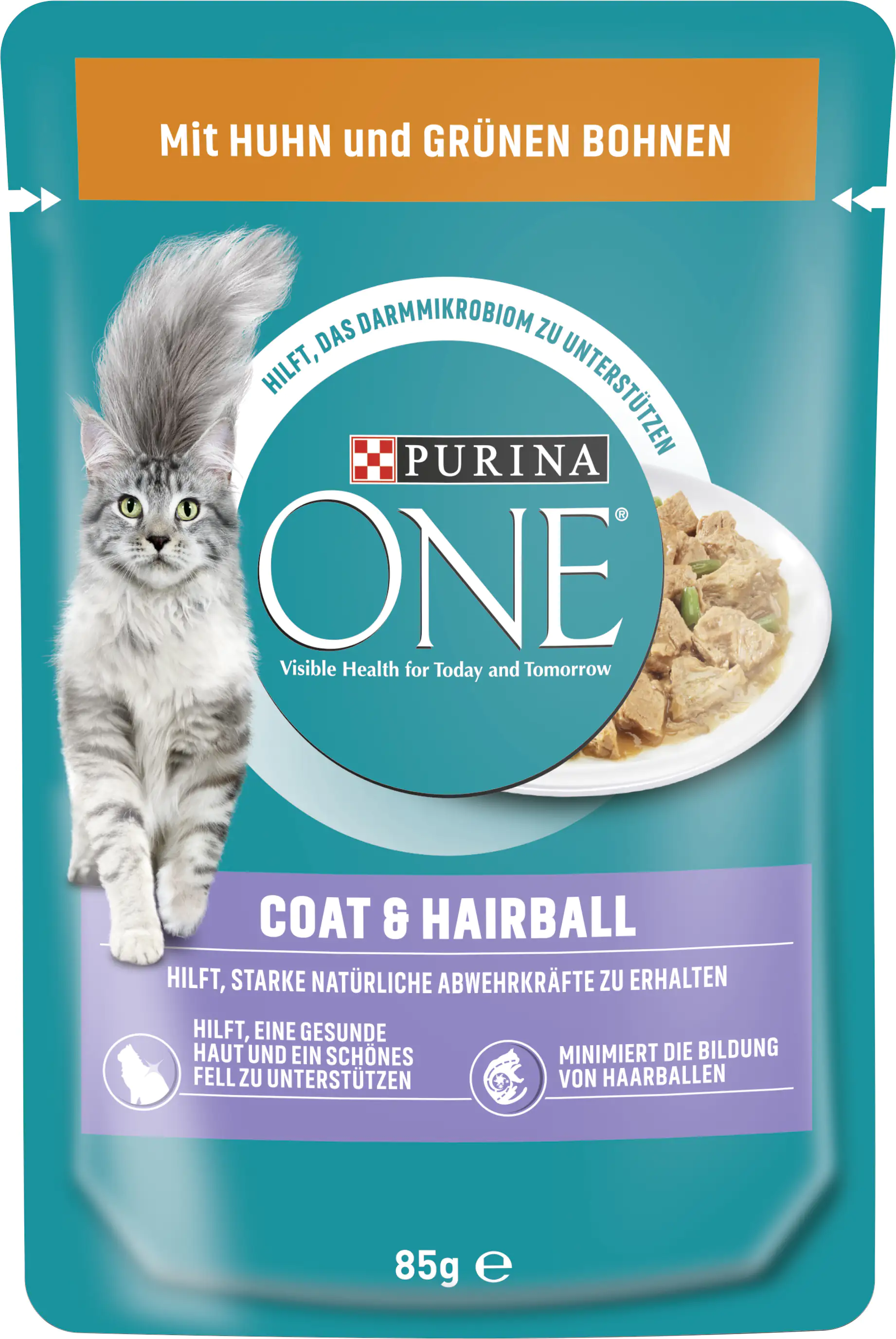 Purina ONE Coat& Hairb Huhn Katzennassfutter 85 g Purina ONE Coat& Hairb Huhn Katzennassfutter 85 g