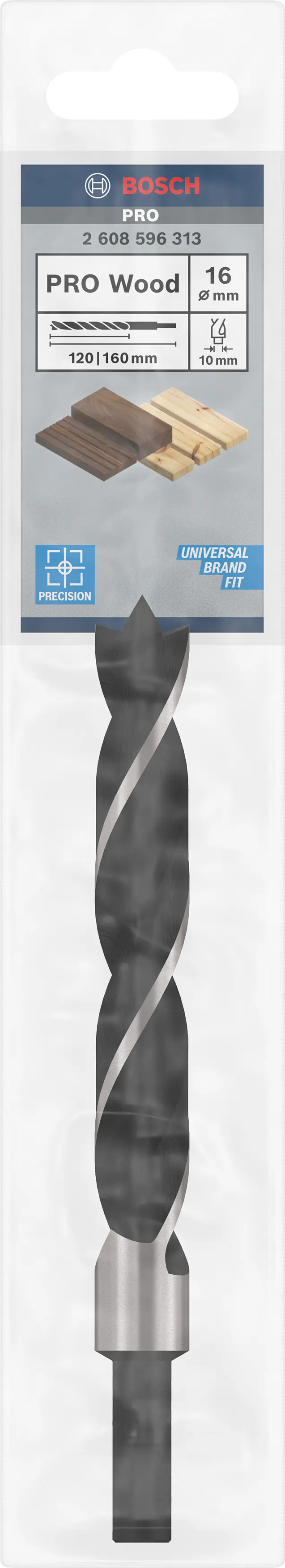 Bosch PRO Wood Holzspiralbohrer 16 × 120 × 160 mm