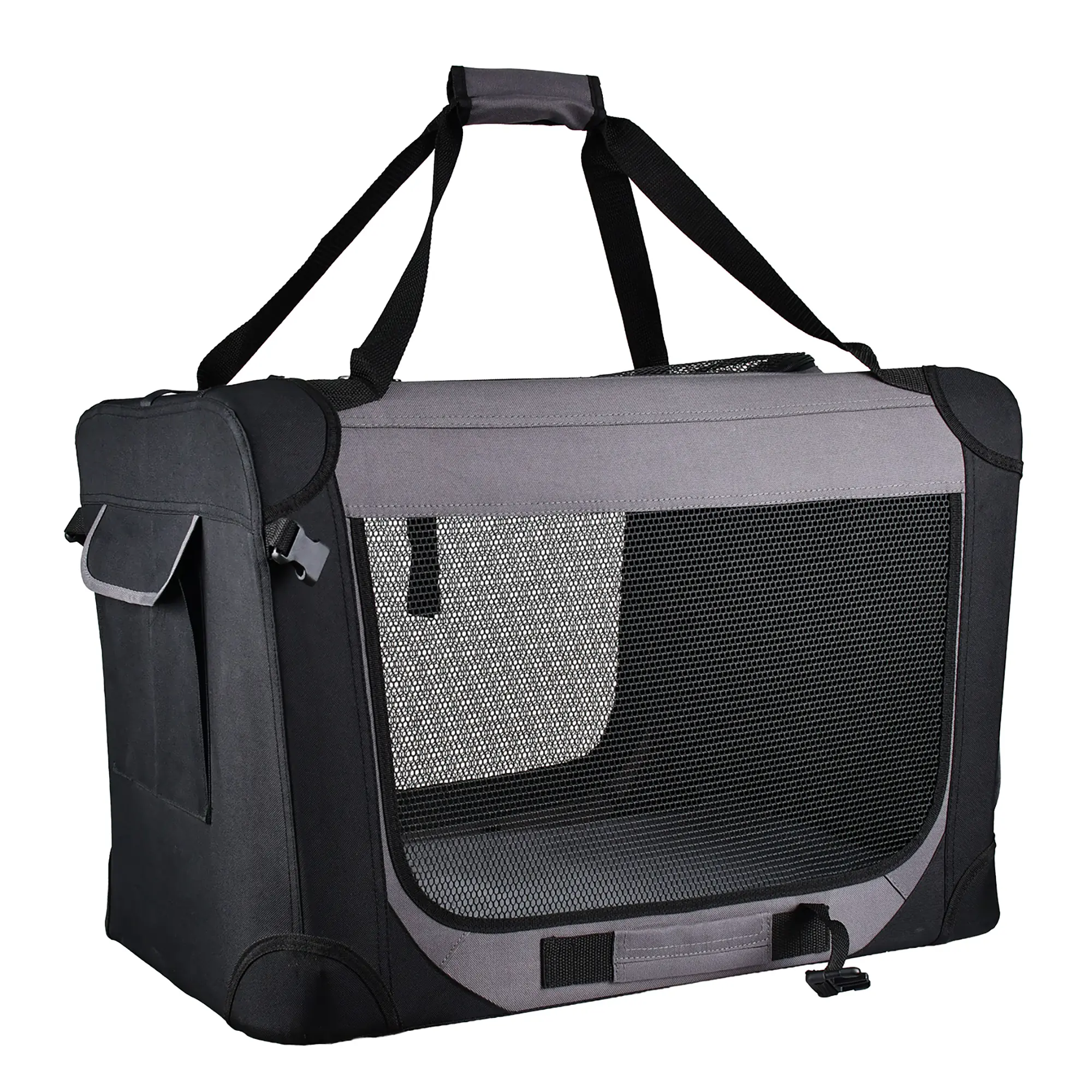 Trendline Hundetransportbox S schwarz-grau
