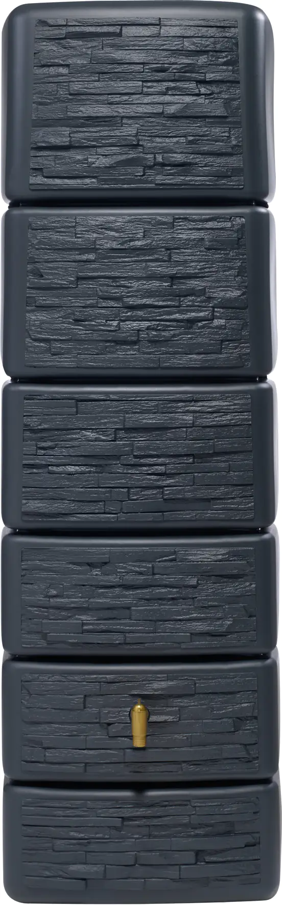 4023122198000_01 4rain Regenwasser-Wandtank Slim graphitgrau 330 l