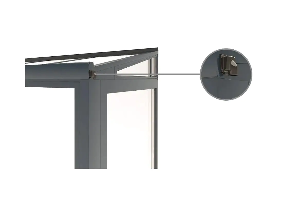 Haustürüberdachung mit Glaselemente 200 x 100 cm weiß Haustürüberdachung mit Glaselemente 200 x 100 cm weiß