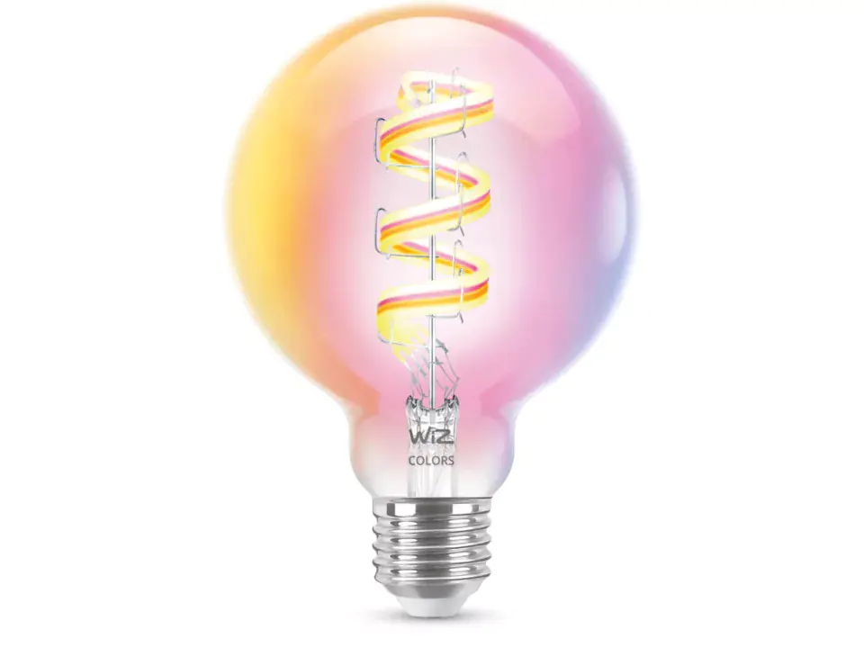 WIZ LED-Leuchtmittel Filament Globe G95 E27 6,3W warmweiß bis kaltweiß smart RGB