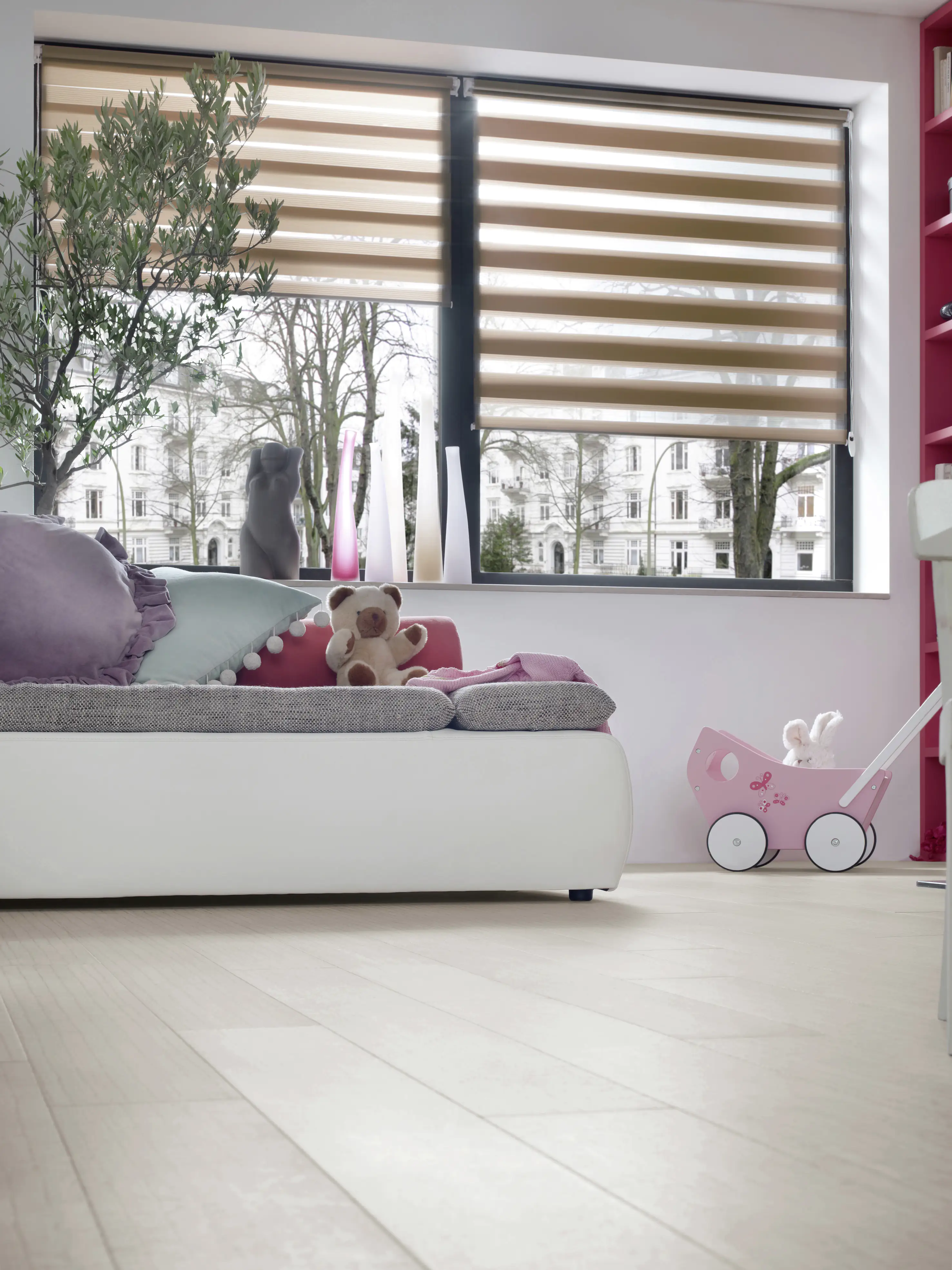 Gardinia EasyFix Doppelrollo mocca 90 x 220 cm