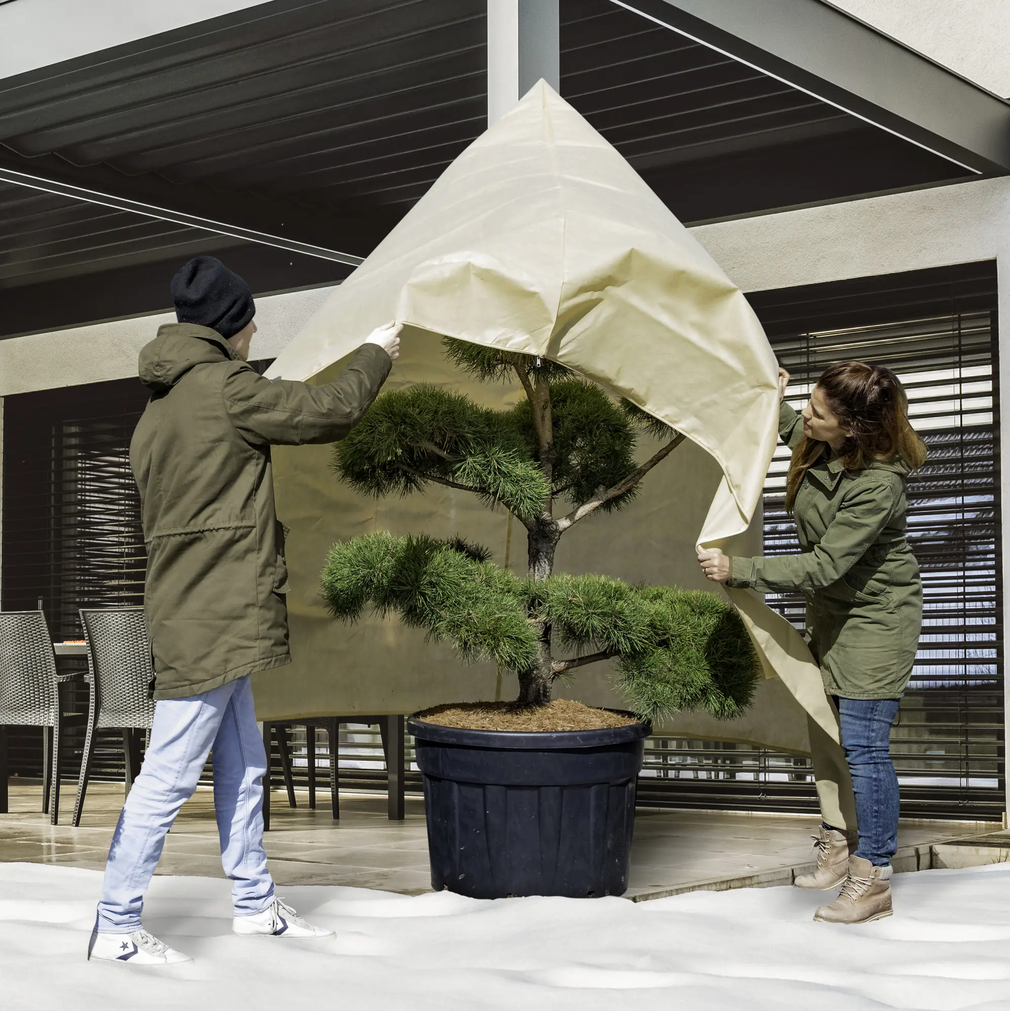 Windhager Vlieshaube Super-Protect XXL 2 x 2,4 m, beige