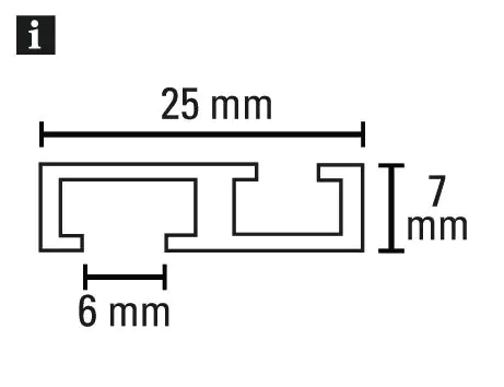Gardinia Aluminium-Vorhangschiene 1-läufig, weiß, 150 cm