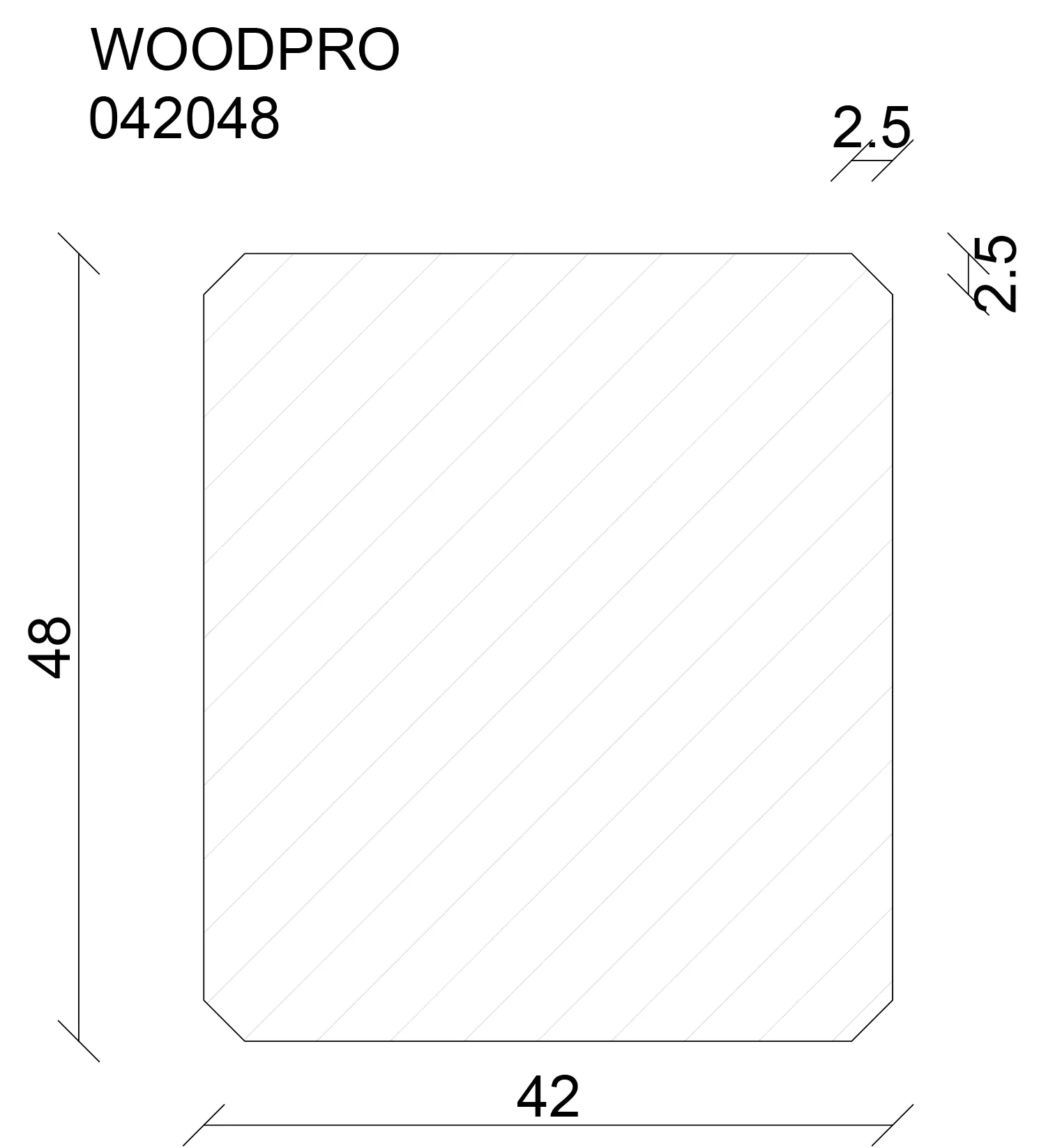 FN Neuhofer Rahmen Wood Pro 240 cm 48 x 42 mm Fichte
