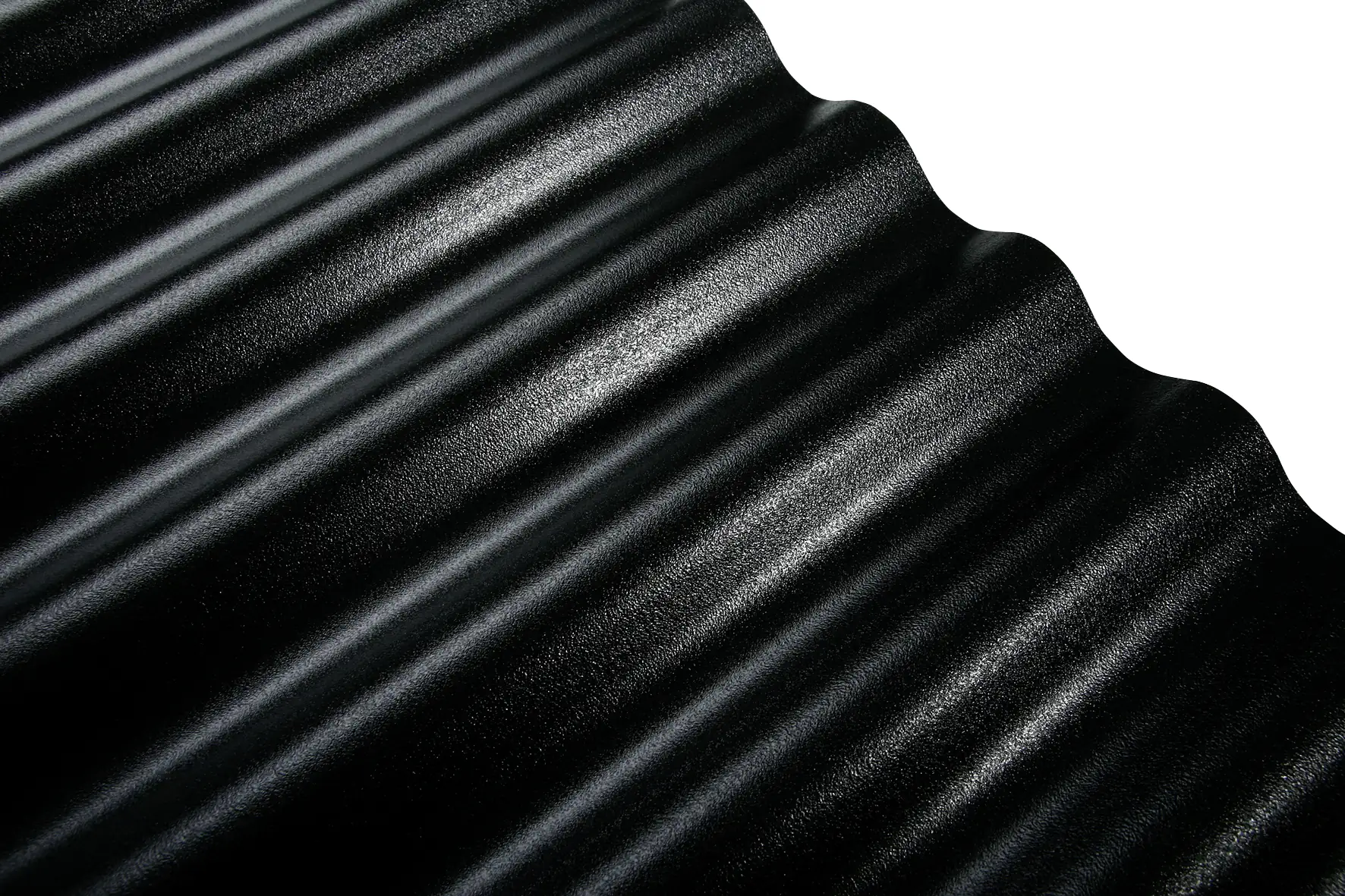 PVC-Wellplatte 76/18 200 x 90 cm 1,2 mm schwarz