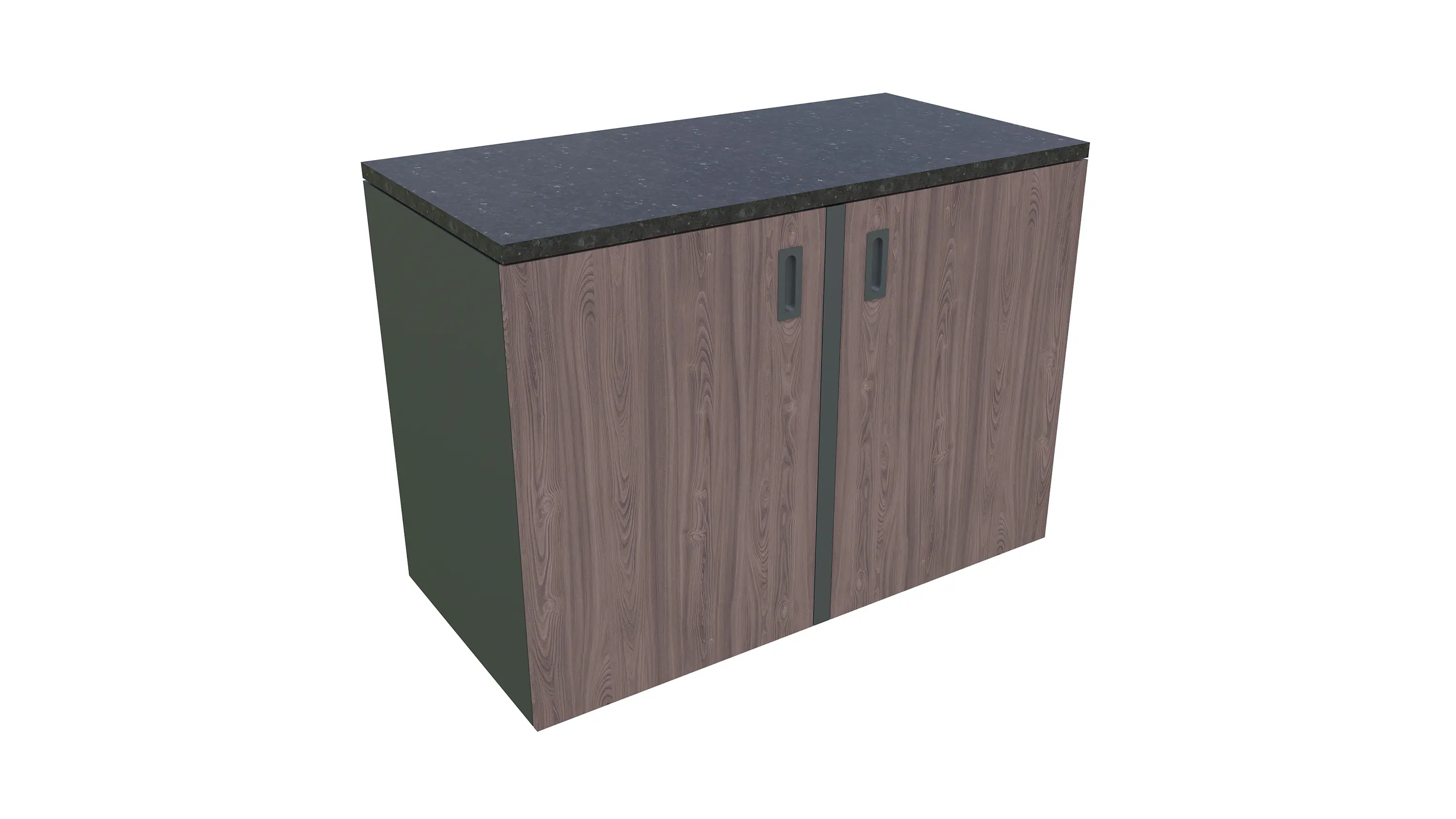 Bellano Living Eck Element für Outdoorküchen inkl. 2 Türen walnuss granit