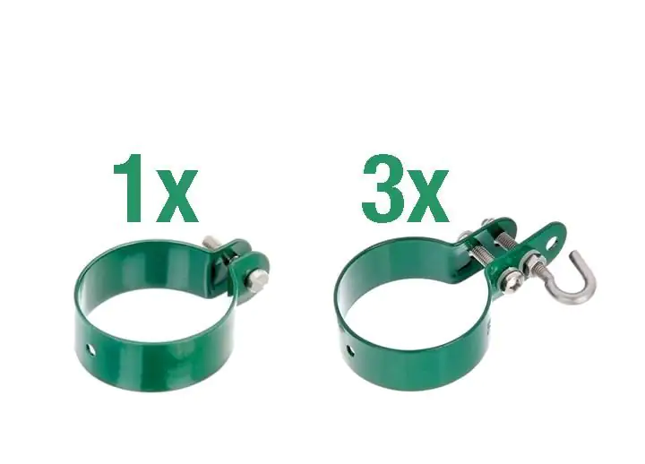 Alberts Zaunanschluss-Set einseitige Anschluss Höhe 75 - 175cm Pfosten 6 cm