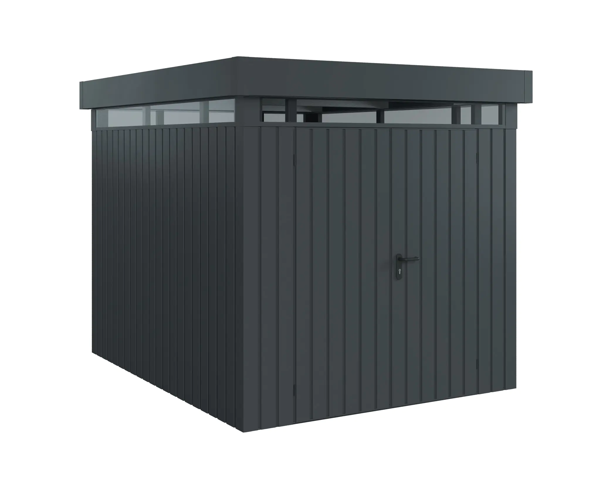 EcoStar Metallgerätehaus Euroline EFD6 LB anthrazit 214 x 262 cm 2.flg EcoStar Metallgerätehaus Euroline EFD6 LB anthrazit 214 x 262 cm 2.flg