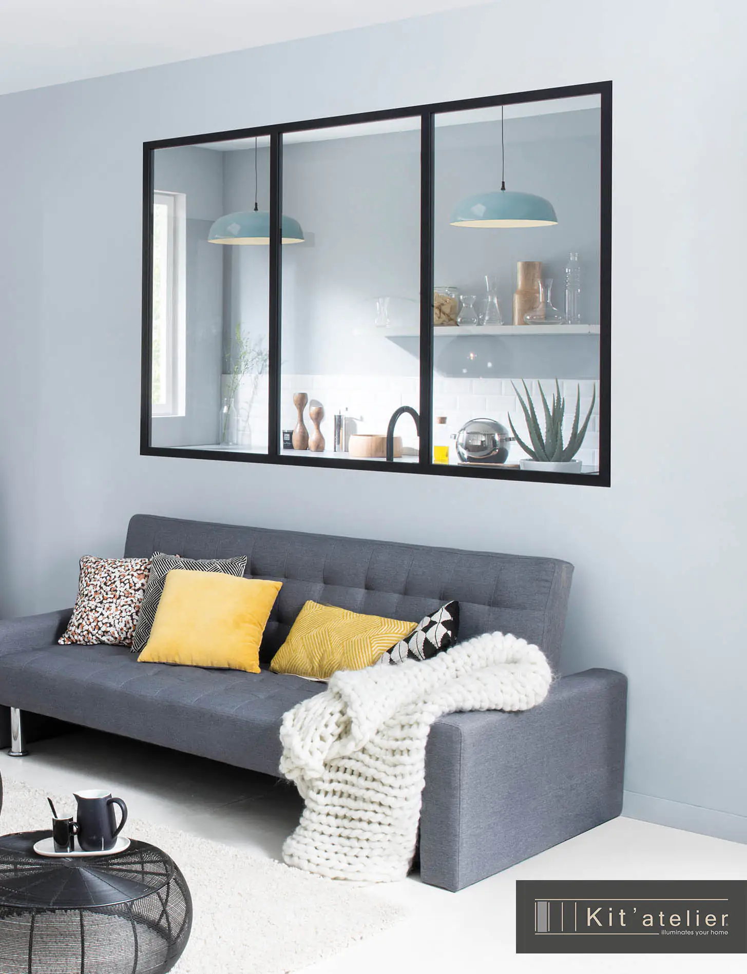 Trennwand Verriere Modulo 3er-Element 183,2 x 120 cm ohne Glas Trennwand Verriere Modulo 3er-Element 183,2 x 120 cm ohne Glas