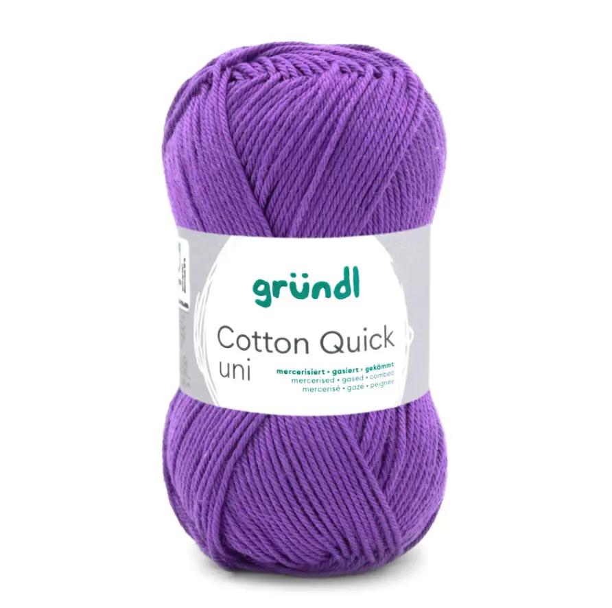 Gründl Wolle Cotton Quick violett 50 g