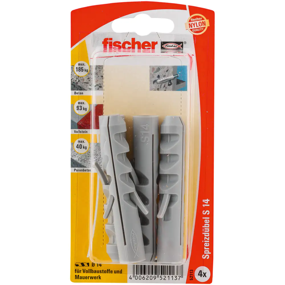 Fischer Dübel 14.0 x 75 mm - 4 Stück